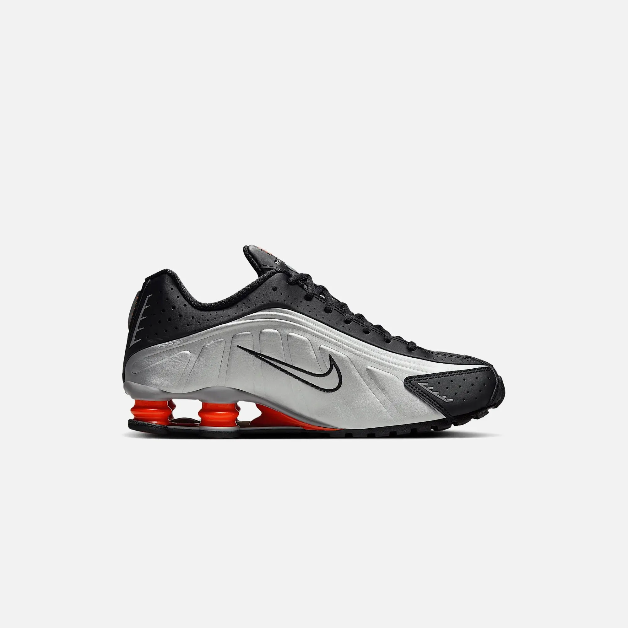 Nike Shox R4 - Metallic Silver / Black / Picante Red / Metallic Silver Slip-On Budget Water Resistant Trait Attribute