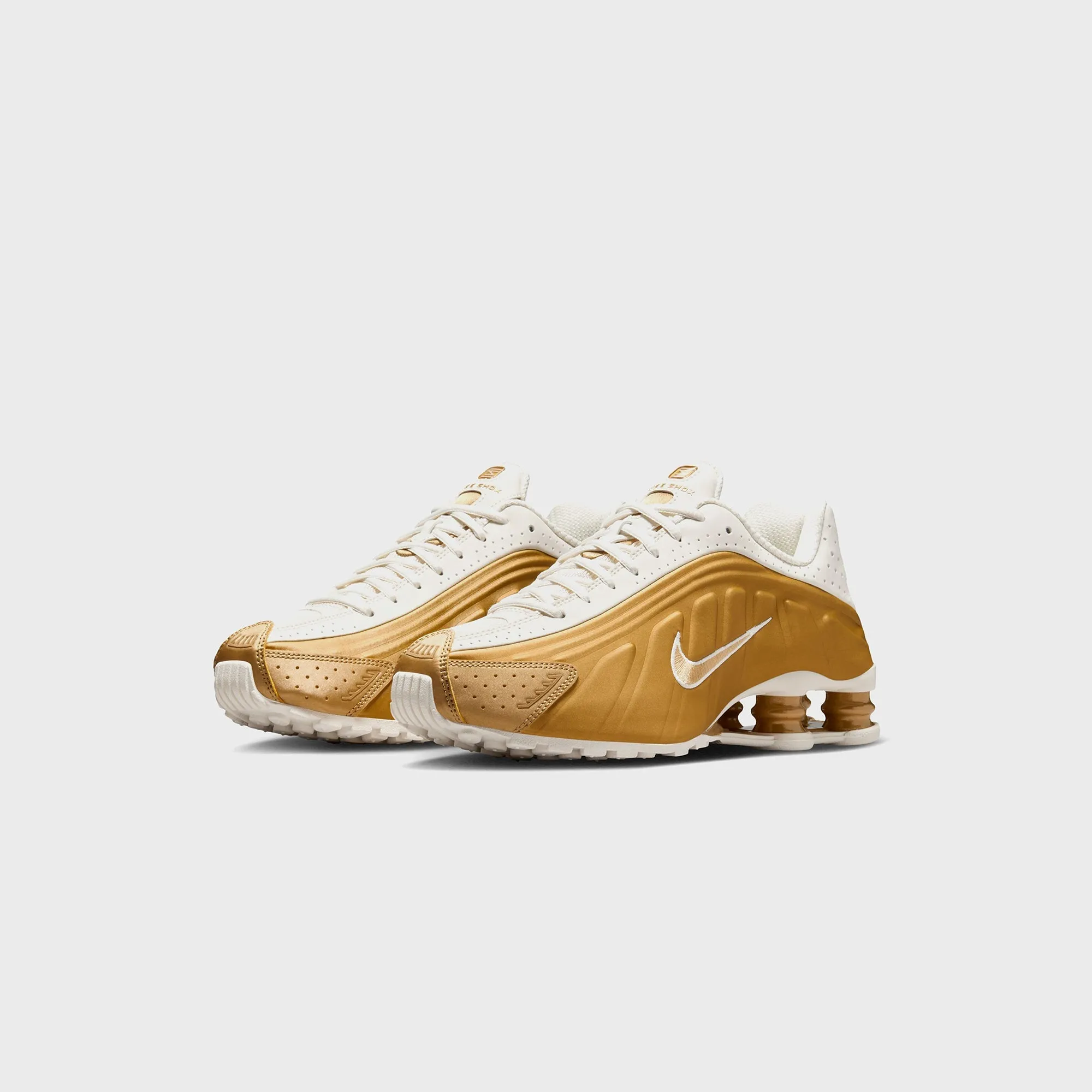 Nike Shox R4 - Soft Pearl / Metallic Gold Comfortable Maintainability Comfortable Everyday