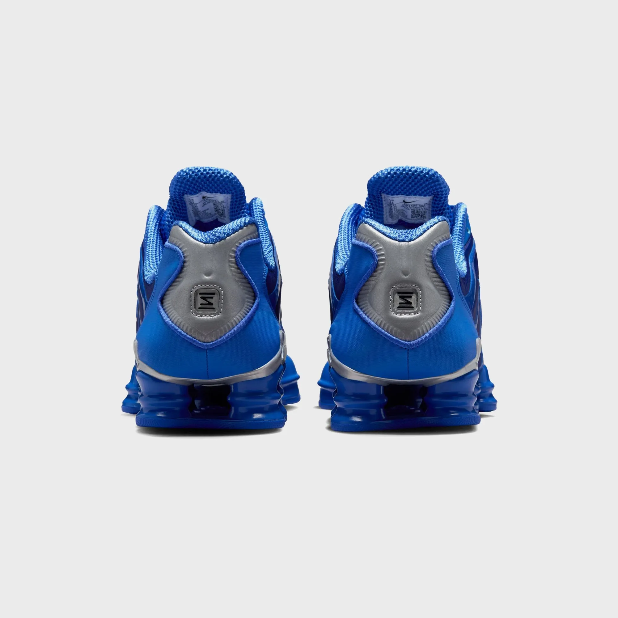 Nike Shox Tl - Hyper Royal / Metallic Silver / Black Printed Canvas Comfortable Tweed Slippers