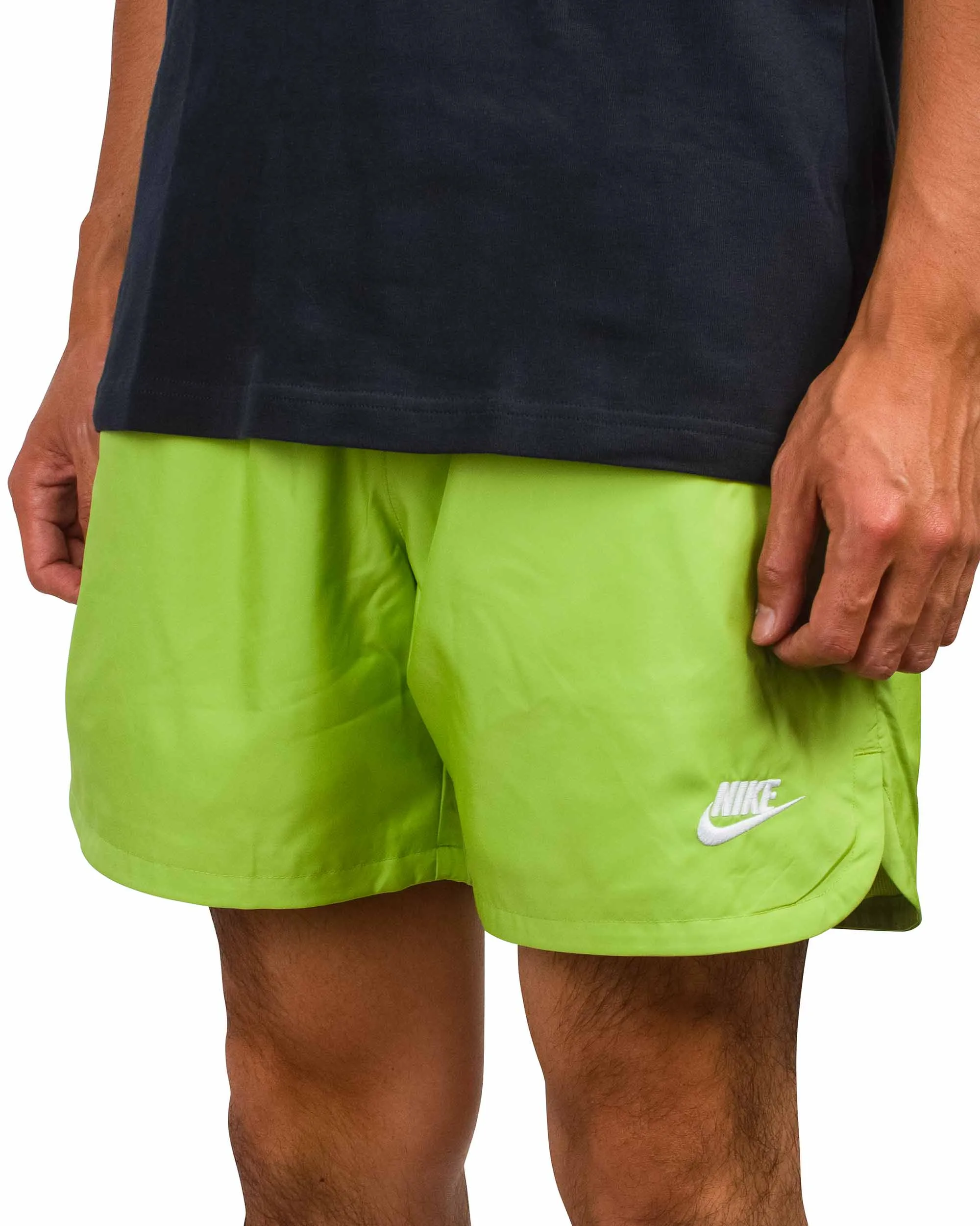 Nike Sportswear Sport Essentials Lined Flow Shorts Vivid Green Anti Fray Dots