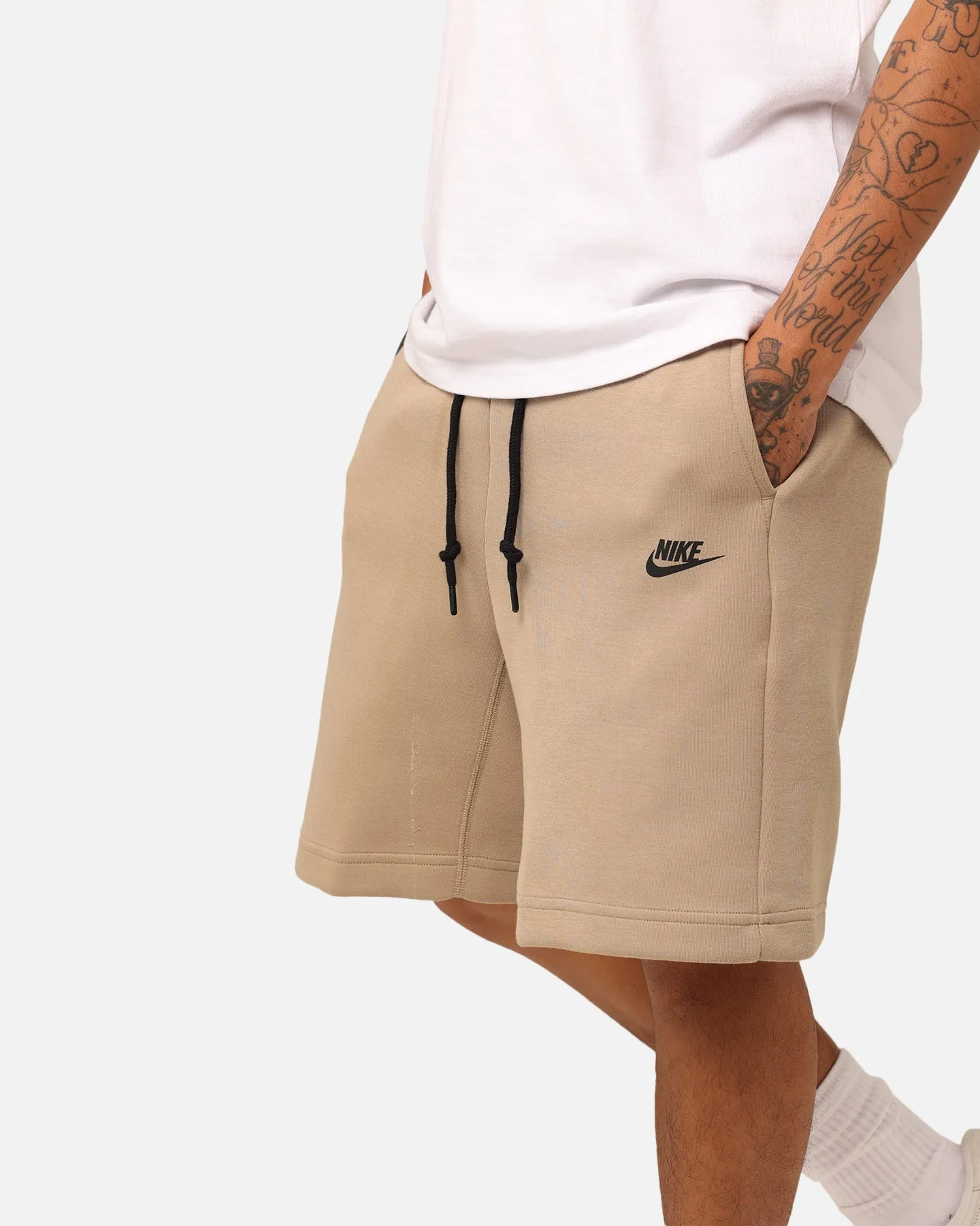 Nike Tech Fleece Shorts Kaki/Noir