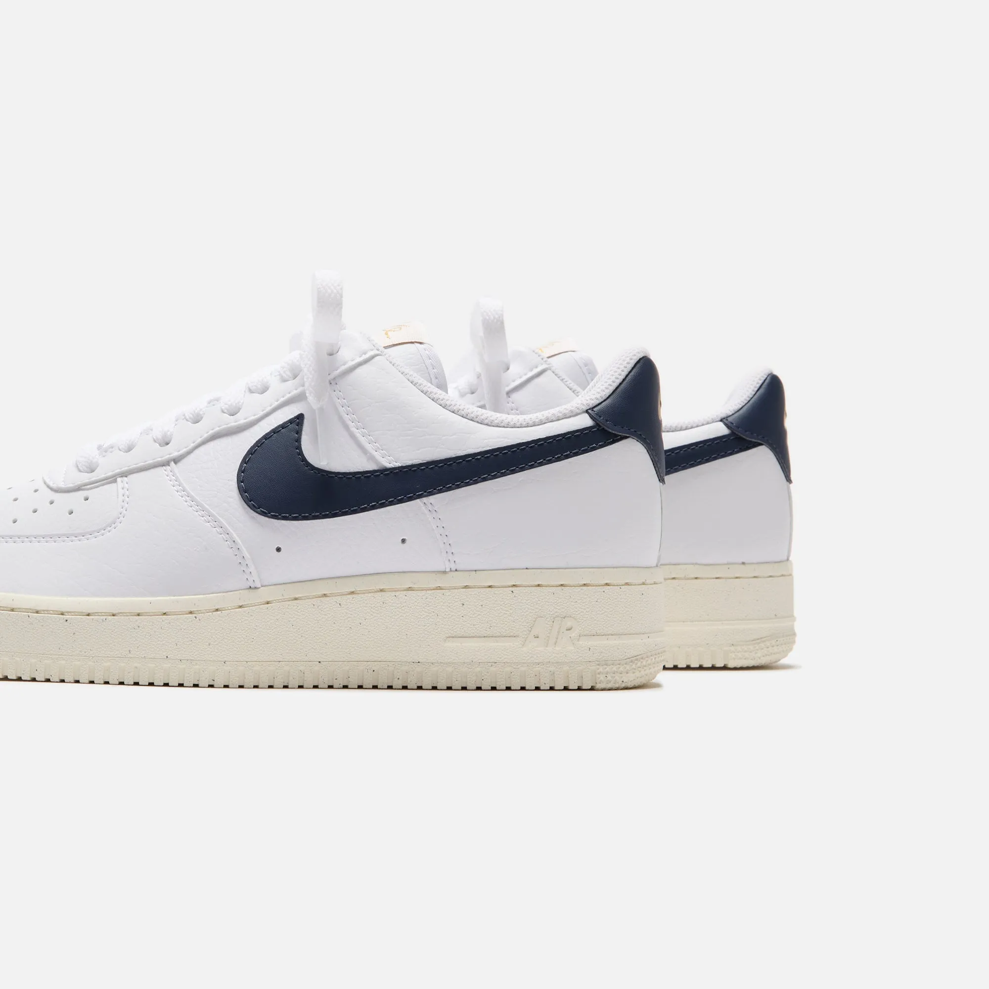 Nike Wmns Air Force 1 `07 - White/ Obsidian/ Pale Ivory / Metallic Gold Improved Mobility