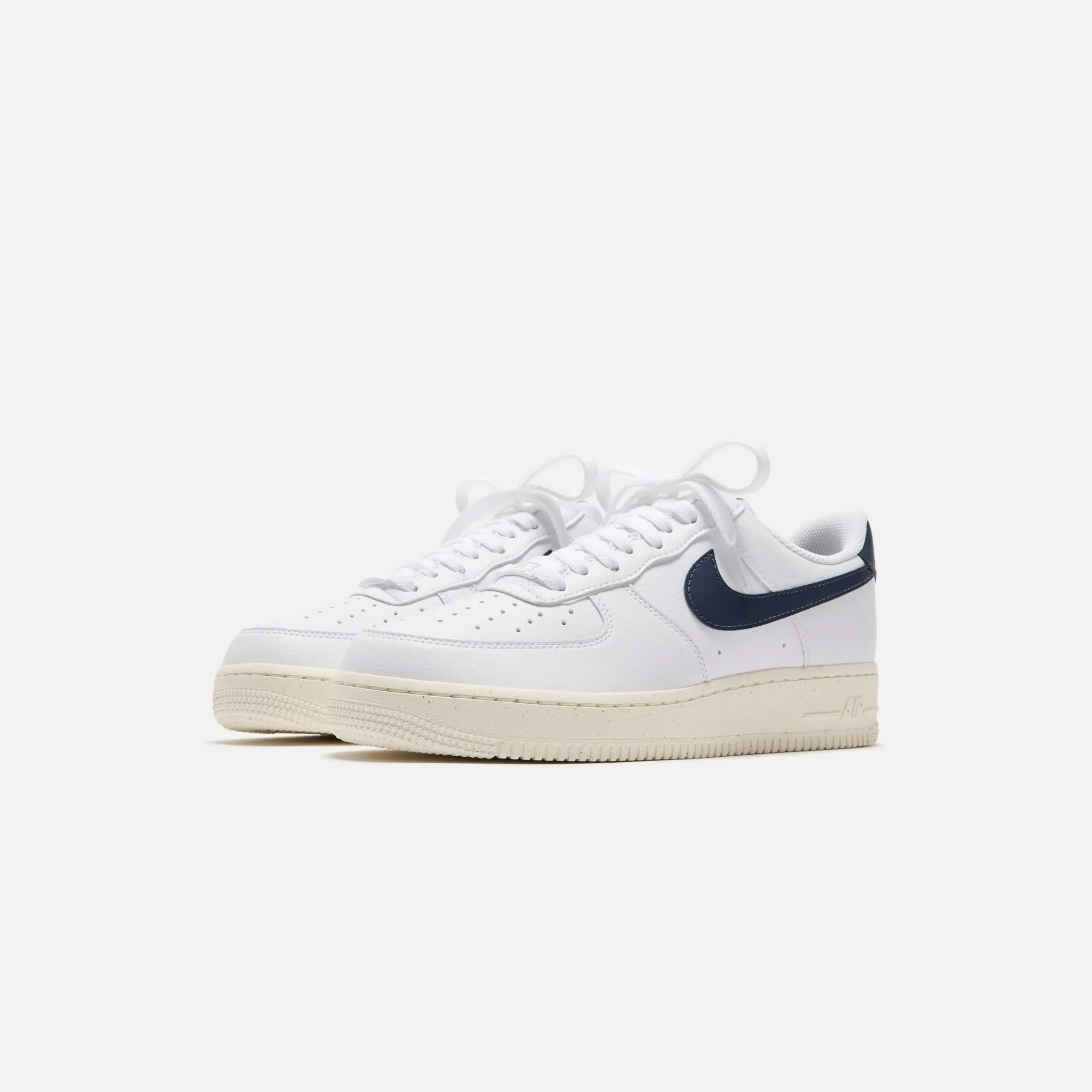 Durable Heels Nike Wmns Air Force 1 `07 - White/ Obsidian/ Pale Ivory / Metallic Gold