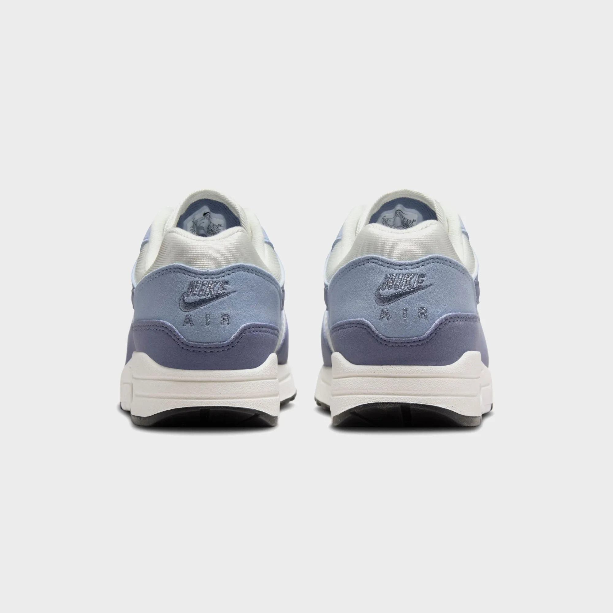 Thin Sole Style Nike Wmns Air Max 1 `87 - Sail / Light Armoury Blue / Black / Ashen Slate