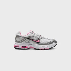 Wide Toe Room Design Multi Directional Flexibility Level Nike Wmns Air Max Moto 2K - White / Pink Spell / Metallic Silver / Black