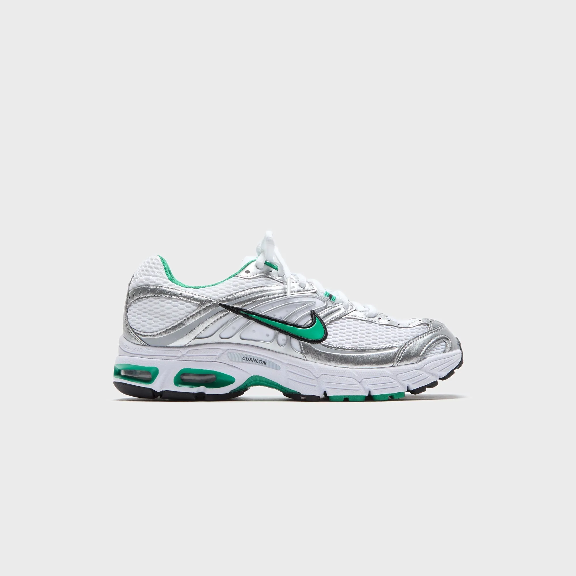 Performance-Focused Nike Wmns Air Max Moto 2K - White / Stadium Green / Metallic Silver