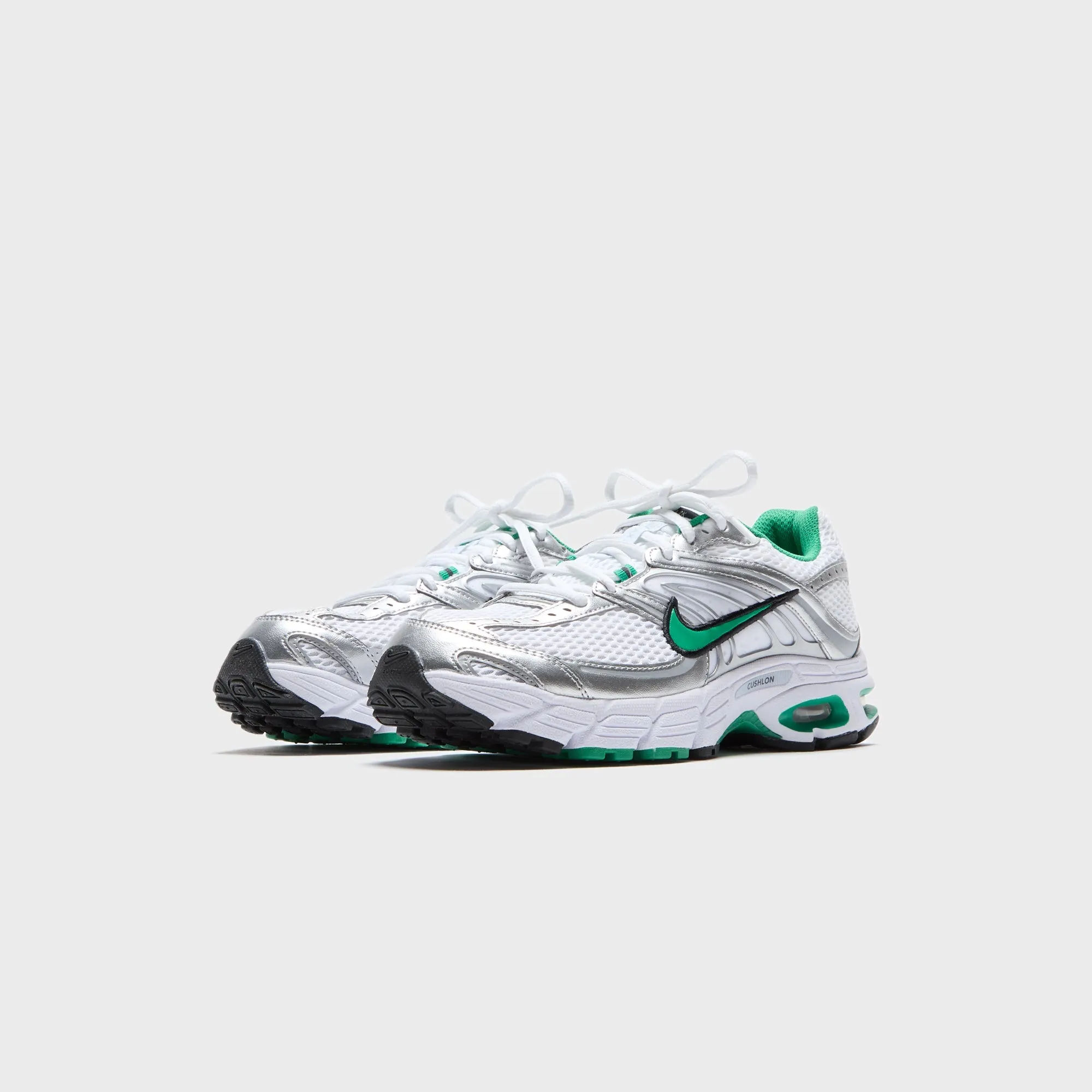 Library Flexibility Feature Upgrade Nike Wmns Air Max Moto 2K - White / Stadium Green / Metallic Silver