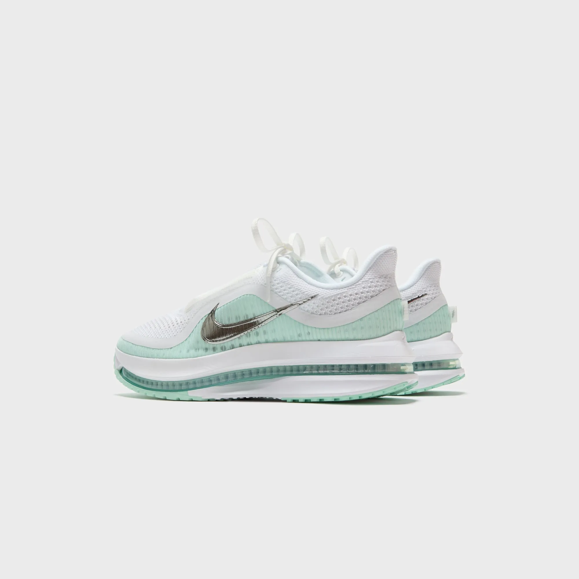 Comfortable Collar Padding Optimal Protection Nike Wmns Pegasus Premium - White / Metallic Silver / Mint Foam / Cannon
