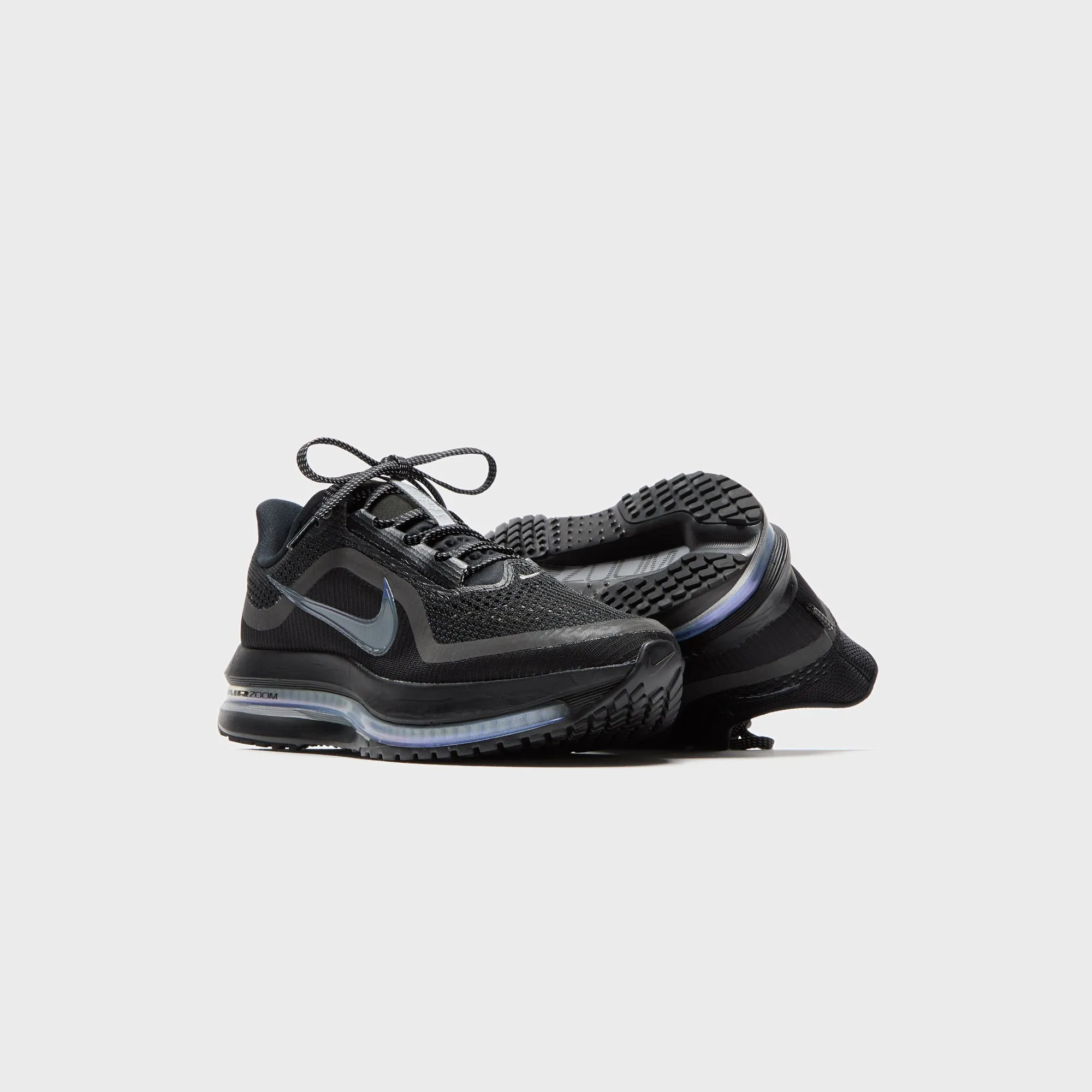 Nike Wmns Pegasus Prm - Black / Black / Metallic Silver Comfortable Structural Design Breathable And Moisture Wicking Lining