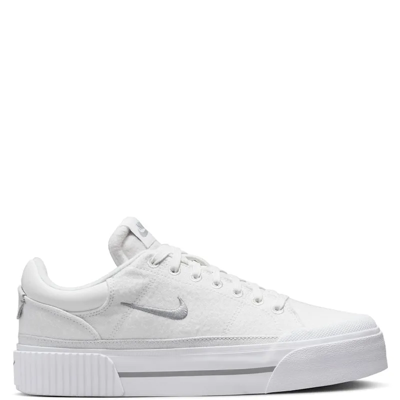 Slip Resistant Shoes For Indoor Velcro Nike Women'S Court Legacy Lift