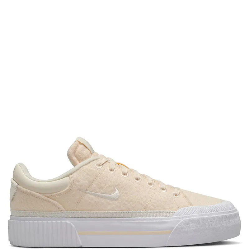 Nike Women'S Court Legacy Lift Anti Weariness Comfortable Pearl