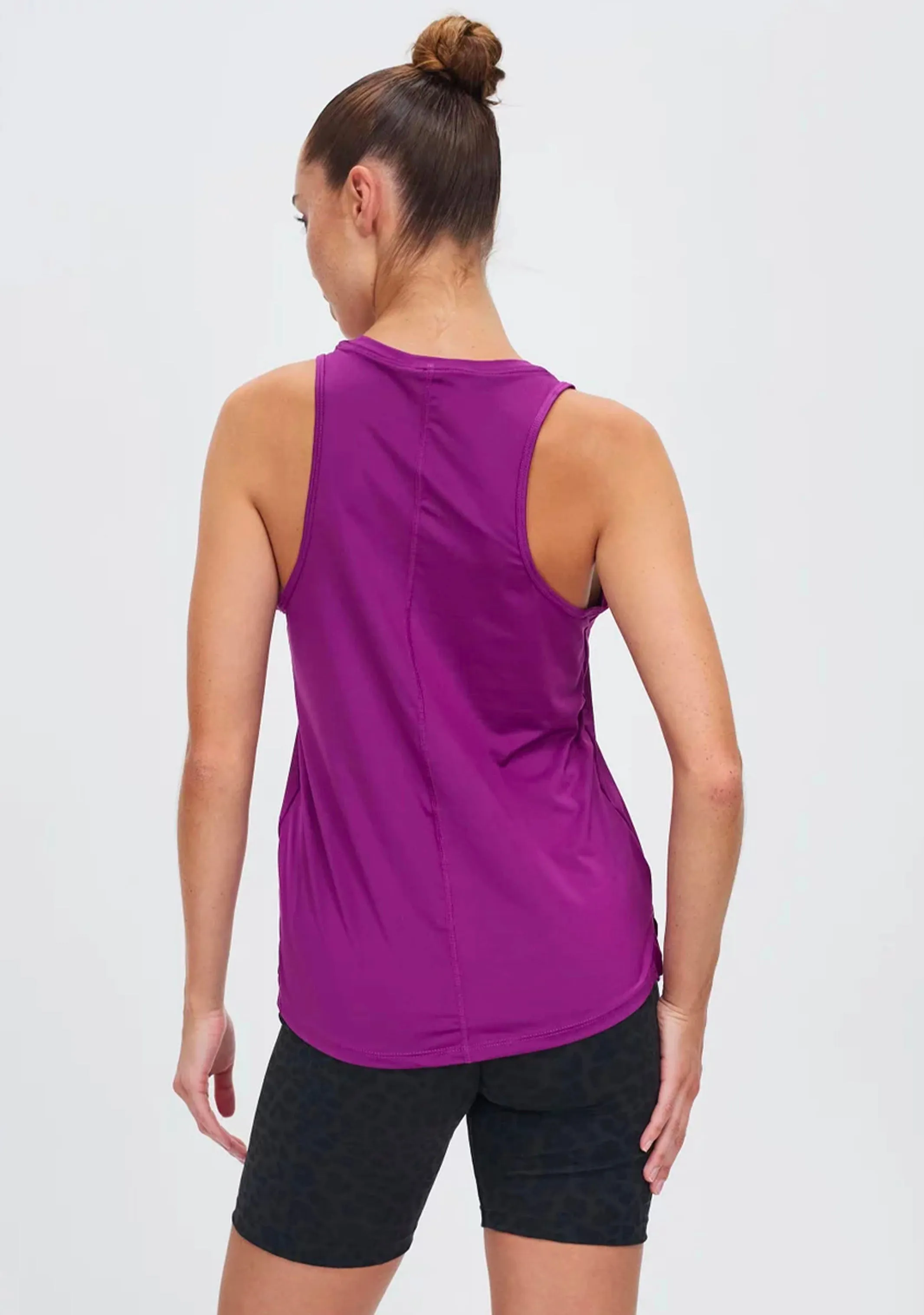Nike WomenS Dri-Fit One Graphic Logo Tank Purple Frontless EVA Sole