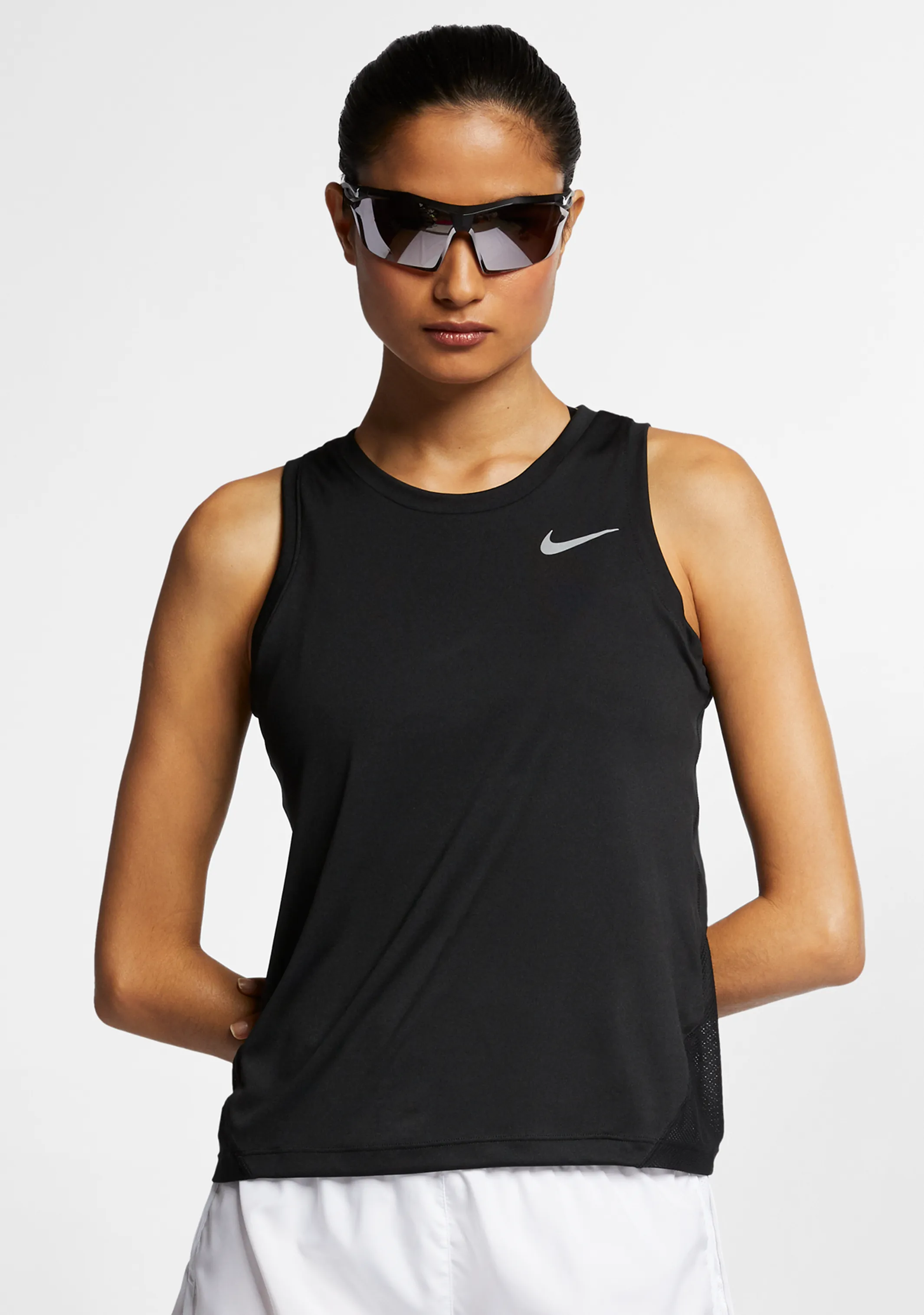 Nike Womens Miler Tank Soft Sides Soft Fabric"