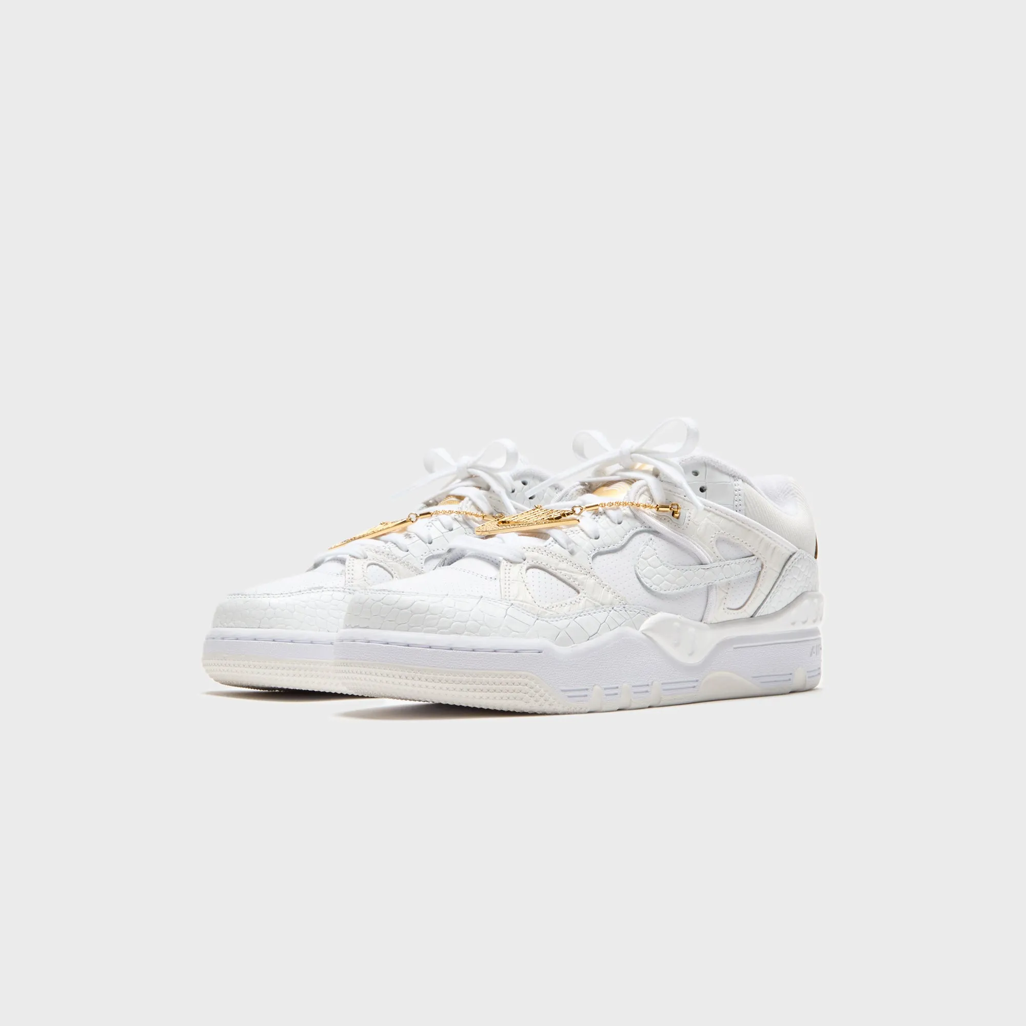 Nike X Nigo Air Force 3 Low - White / Metallic Gold / White / Summit White Stable Footwear Structure Mule Buckle Straps