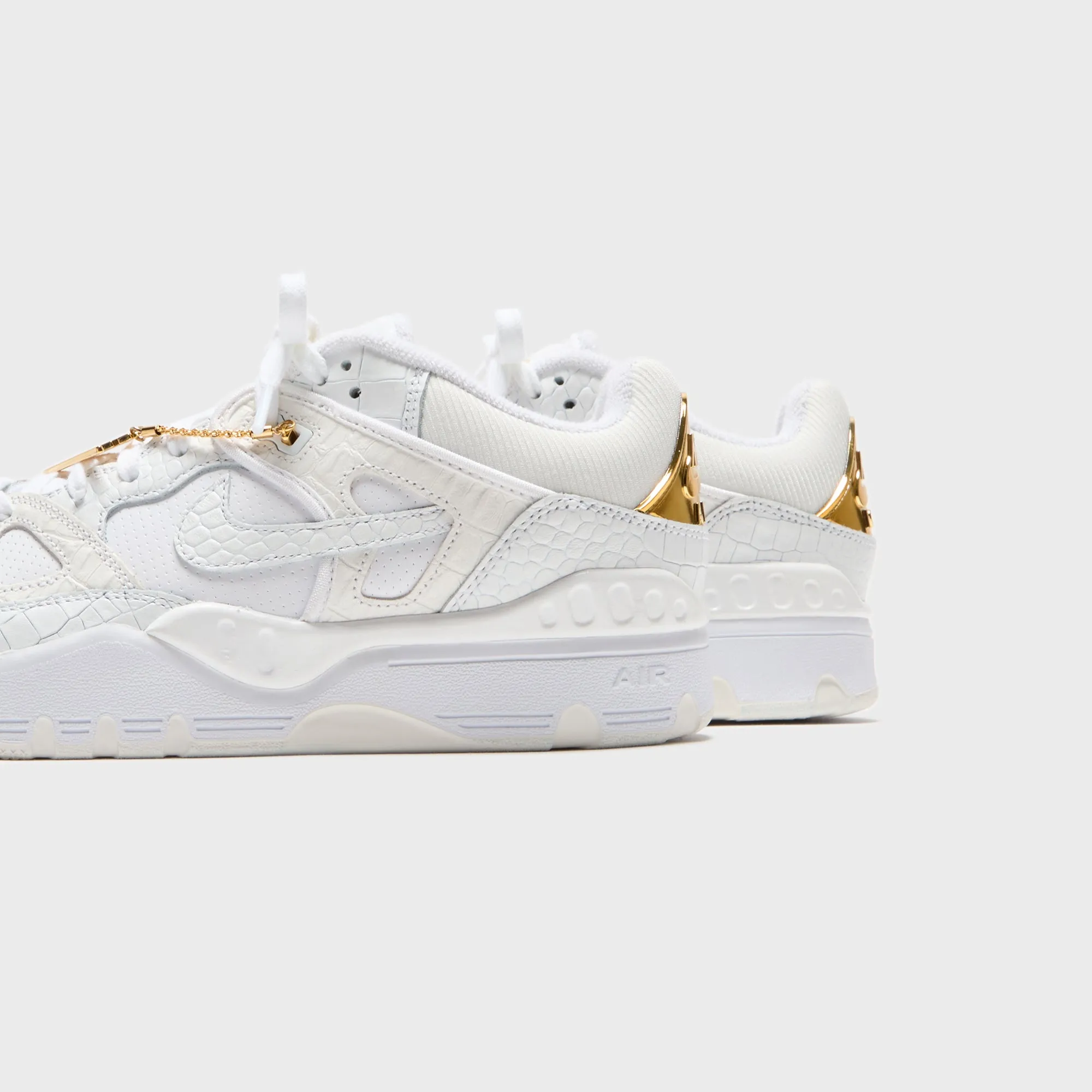 Nike X Nigo Air Force 3 Low - White / Metallic Gold / White / Summit White Easy To Pack Up Plain Shaft
