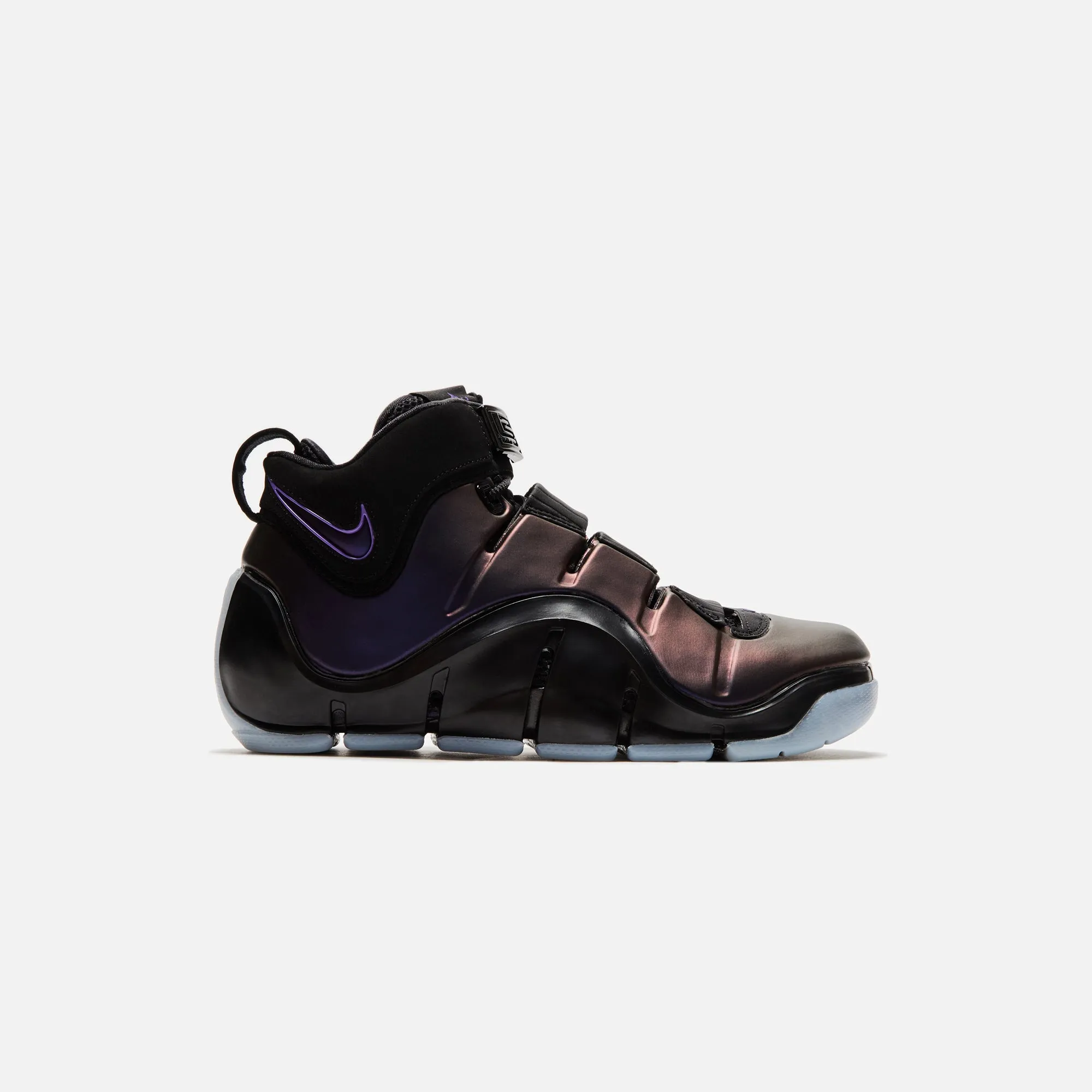 Sewn Seams Nike Zoom Lebron Iv - Black / Varsity Purple / Blue Tint