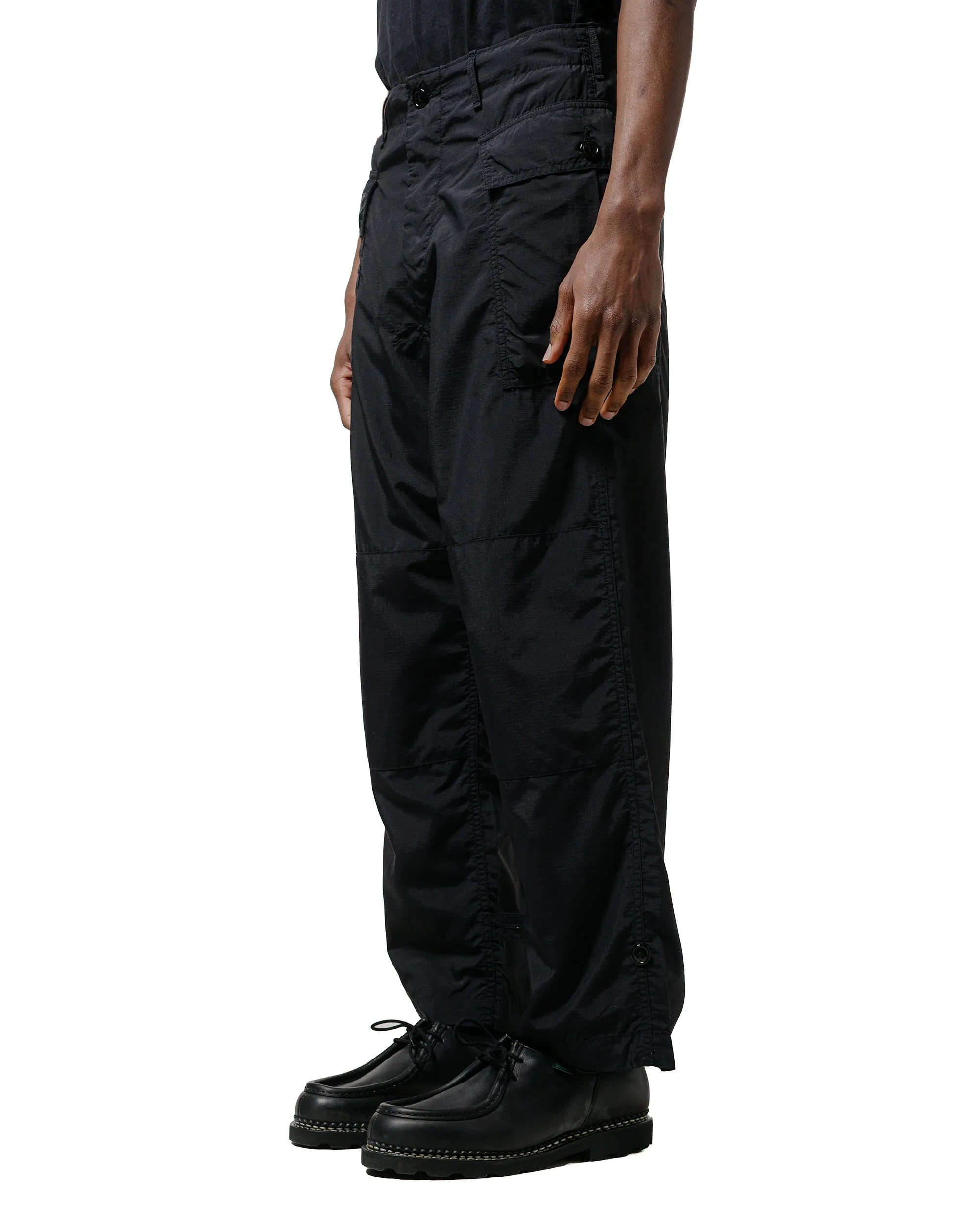 Designer Piece Woven Structure The Corona Utility Fp028 M-43 Cargo Slacks Supplex Nylon Ripstop Black