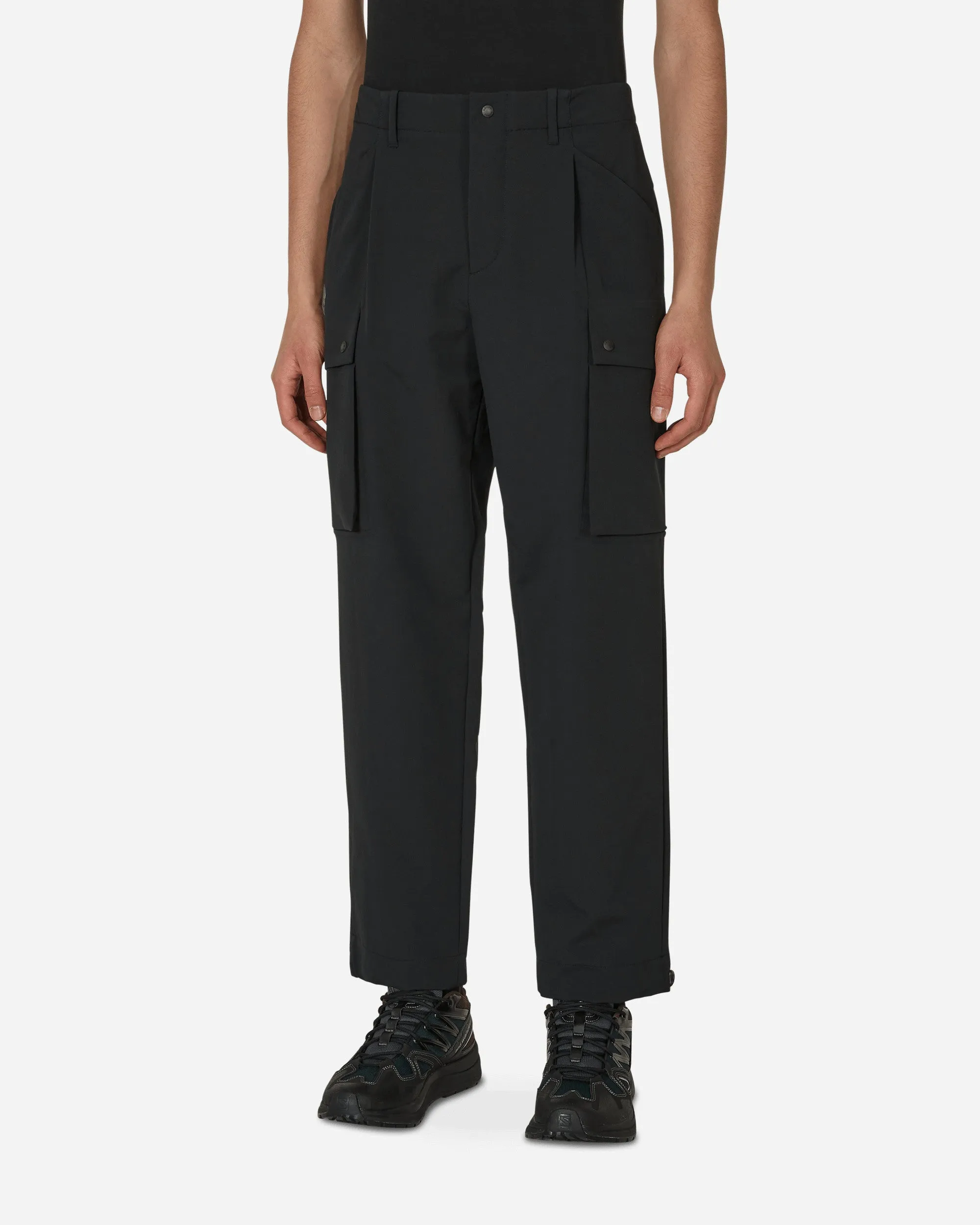 Name-Brand Comfort Usefulness No Jersey Cargo Pants Black