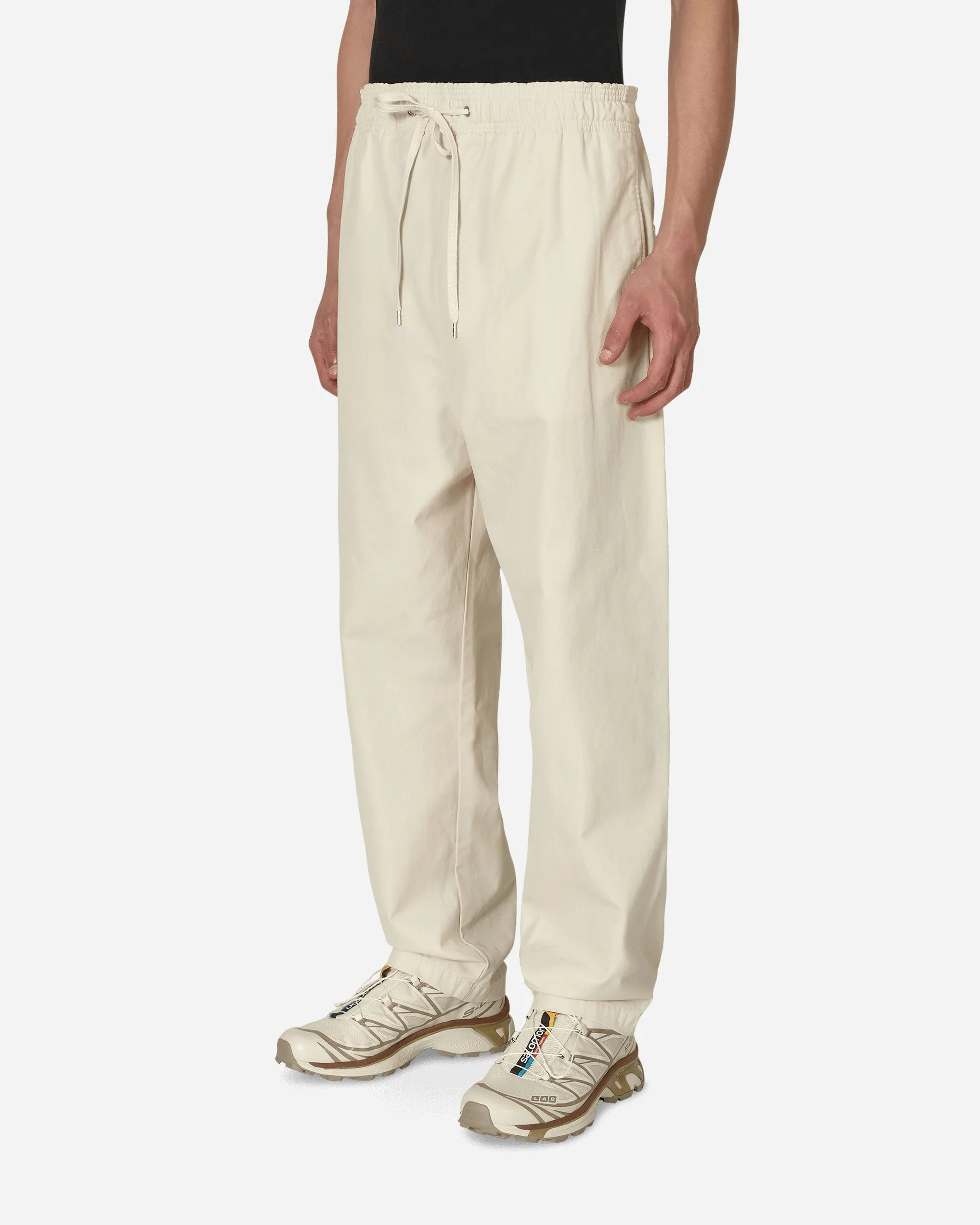 No Side Seam Long Pants White Elastic Yarn Edge Trim Comfortable To Walk In