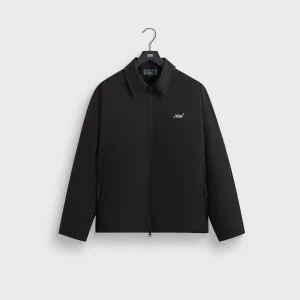 Kith Wrinkle Nylon Jonas Coaches Jacket - Black Backpacking Soft Sleeve Length