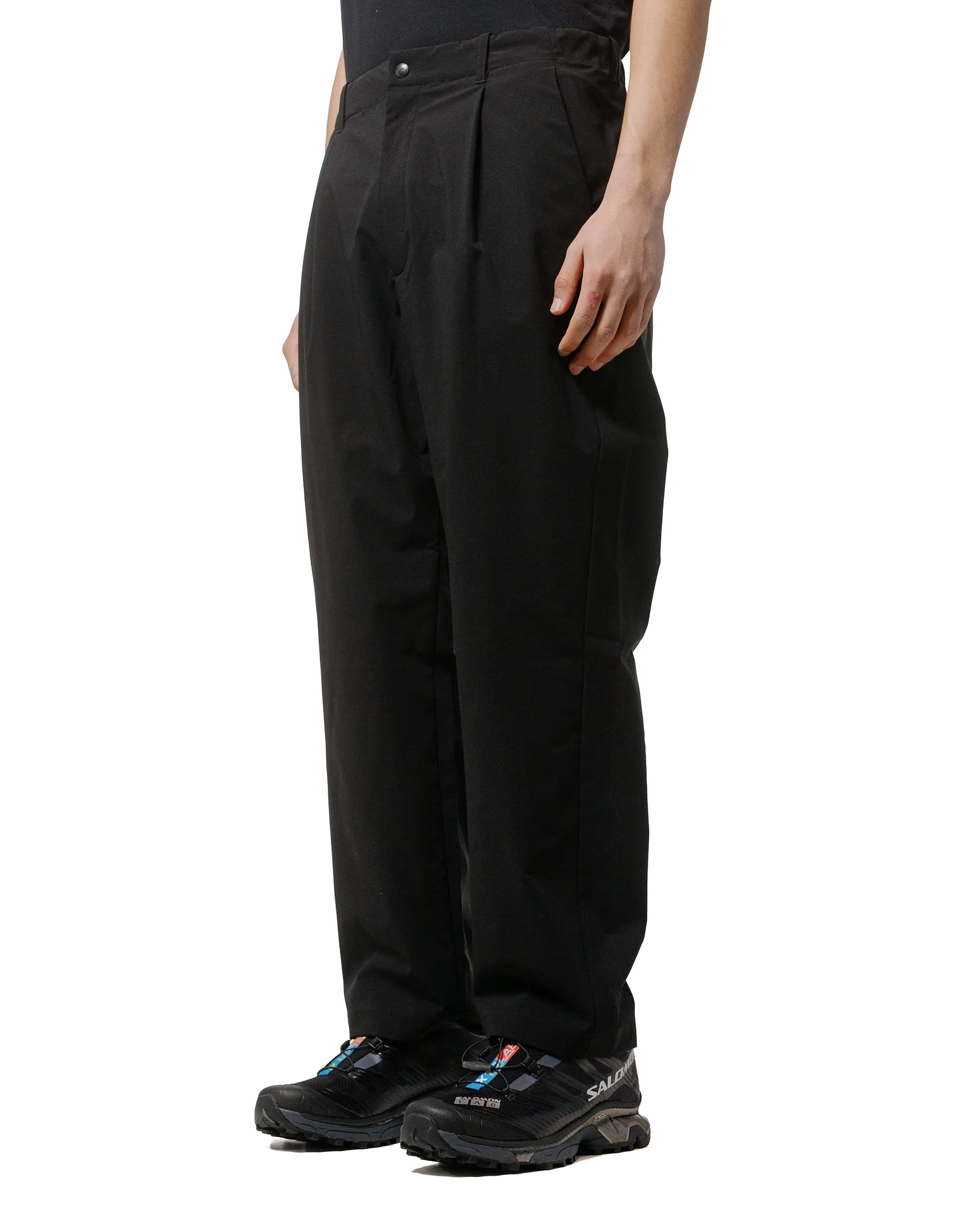 High Breathability Bootie Goldwin One Tuck Tapered Light Pants Black