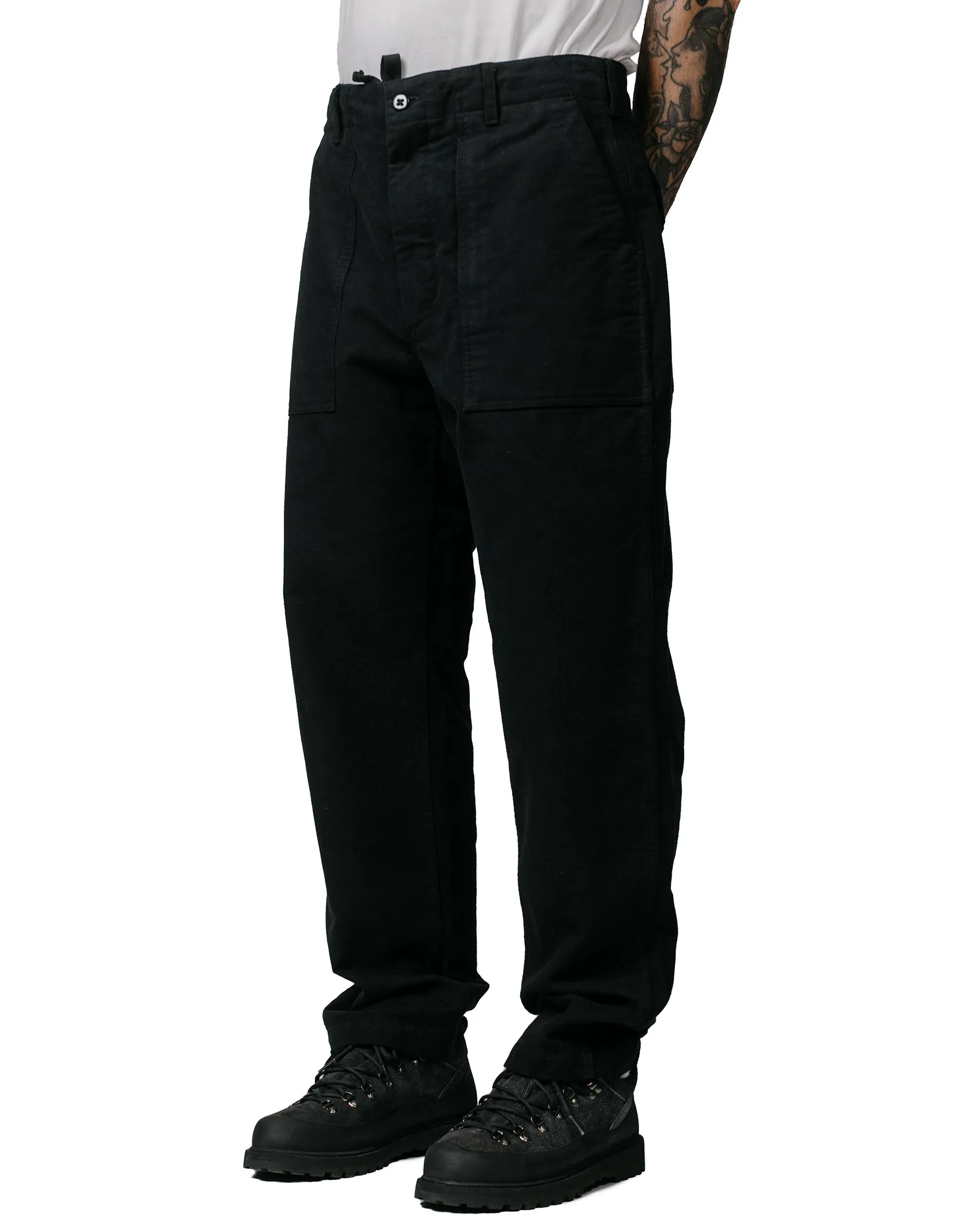 Engineered Garments Fatigue Pant Black Cotton Moleskin Dry - Clean Only Low - Quality Alternative