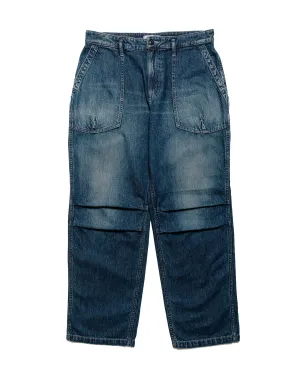 Nonnative Rancher Trousers Cotton 10Oz Denim Vintage Wash Indigo Indoor