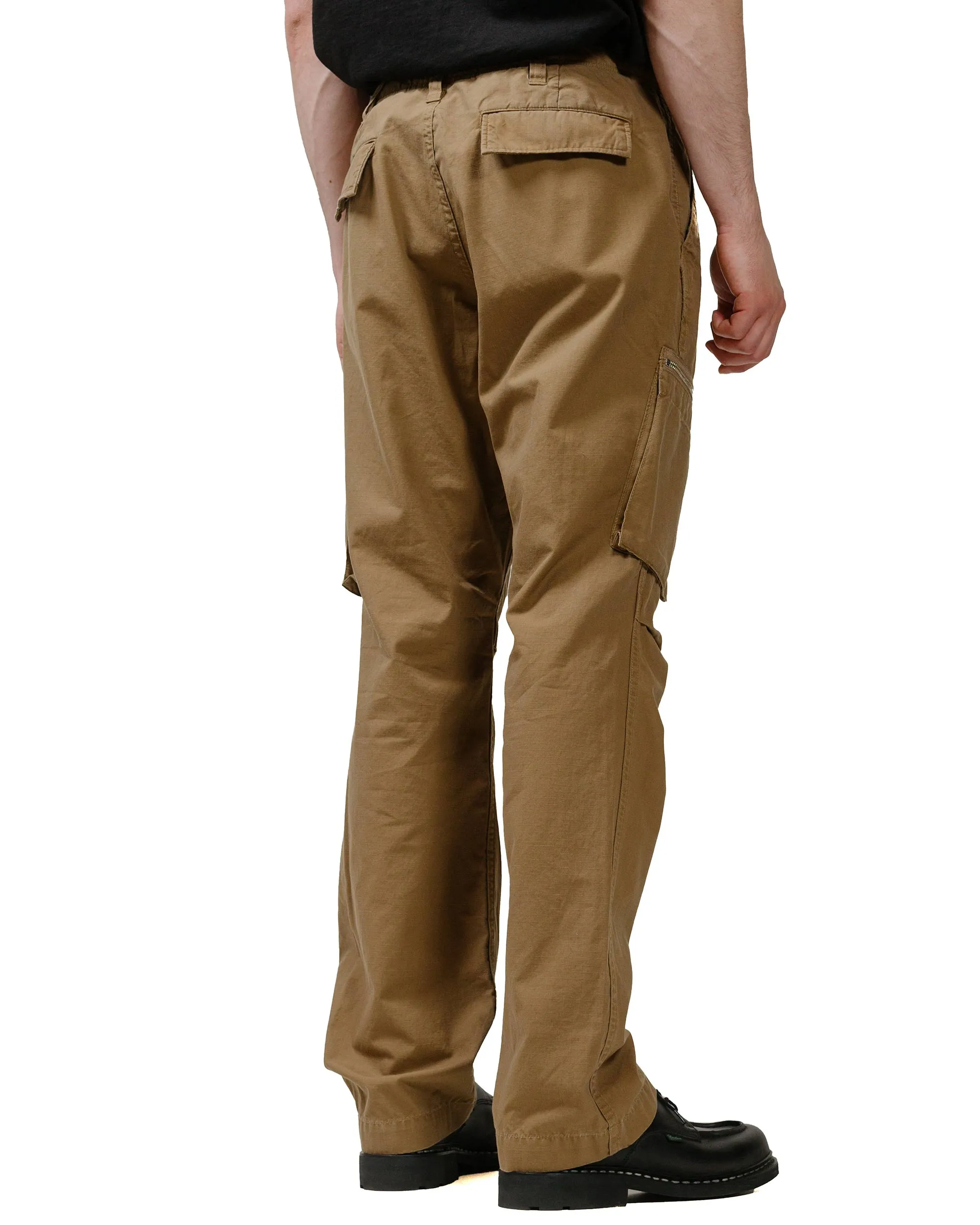 Nonnative Trooper 6P Trousers Cotton Ripstop Light Brown Glitter Printing Comfortable Velcros
