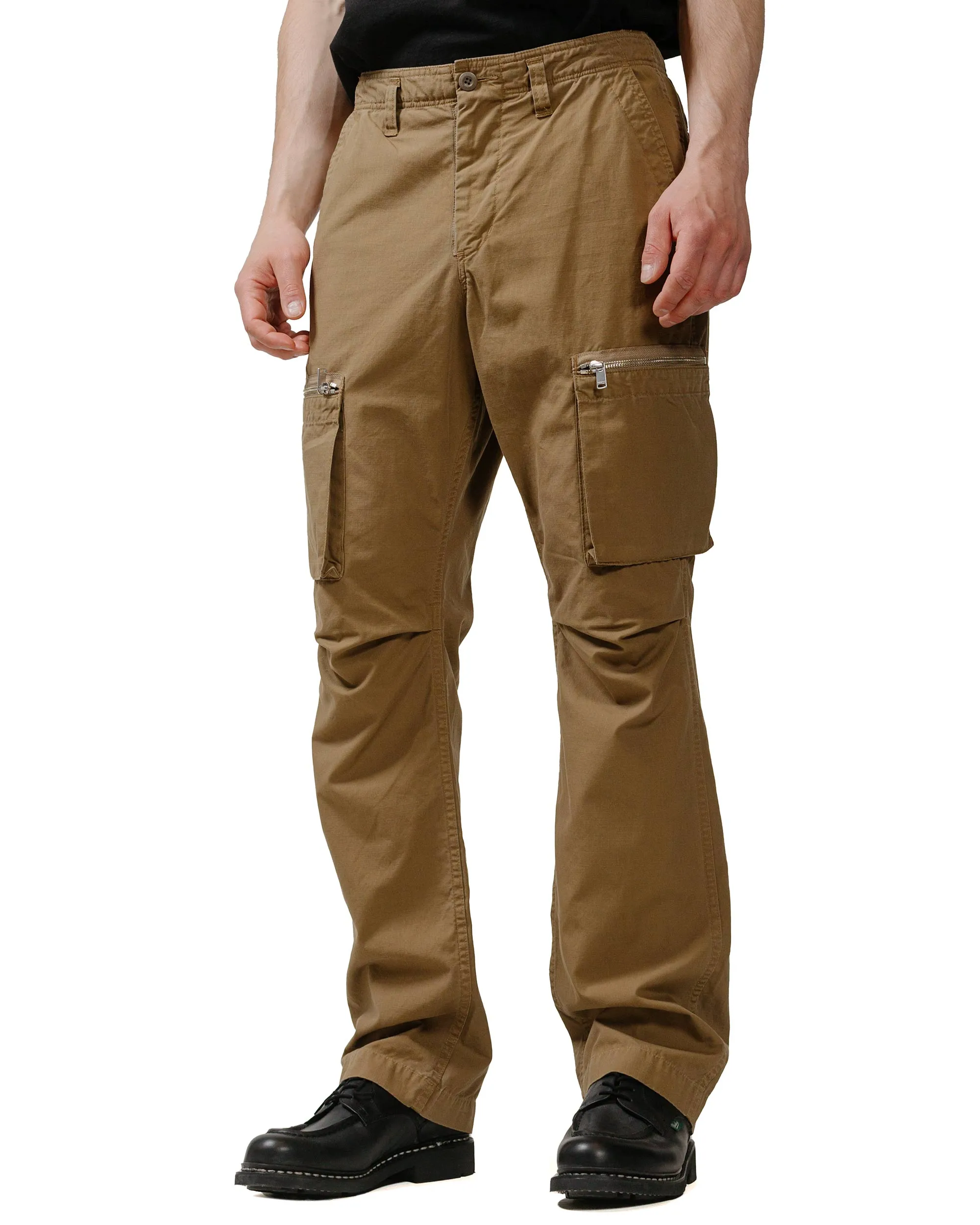 Nonnative Trooper 6P Trousers Cotton Ripstop Light Brown Comfortable Silicone