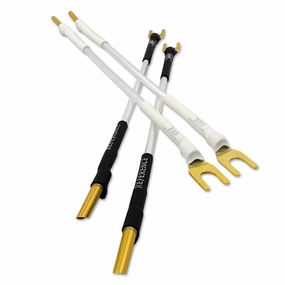 Nordost Reference Bi-Wire 7-Inches Jumpers Spade to Banana hi-fi streaming amp,hi-fi audio streamer,hi-fi speaker positioning