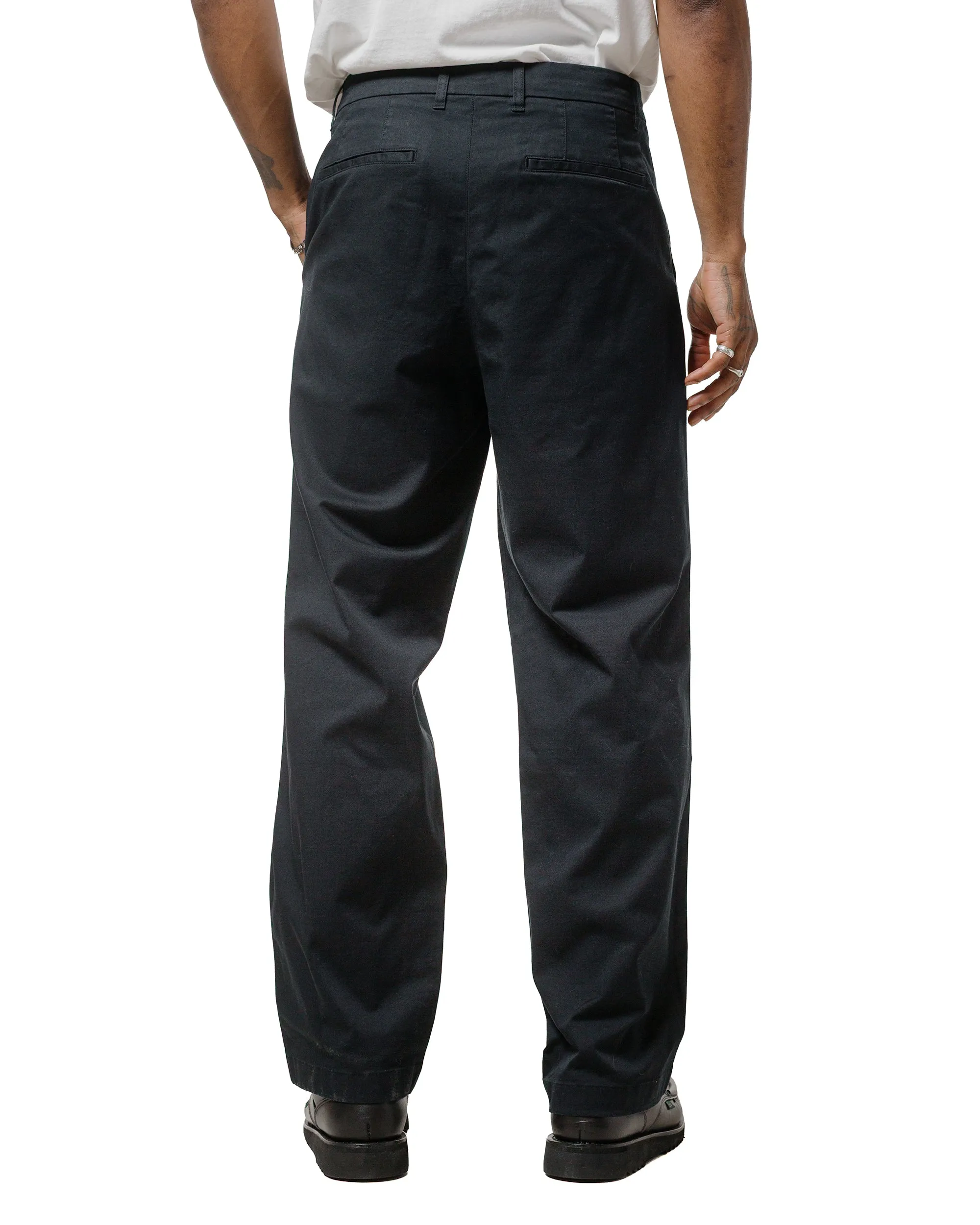 Productive Norse Projects Benn Relaxed Twill Pleated Trouser Black