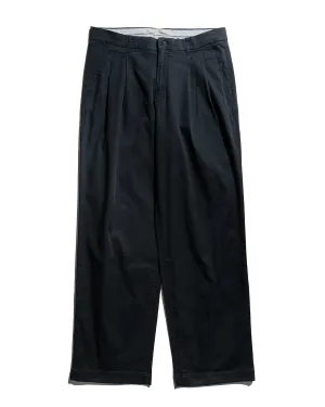 Norse Projects Benn Relaxed Twill Pleated Trouser Black Anti-Parallel Universe Circular