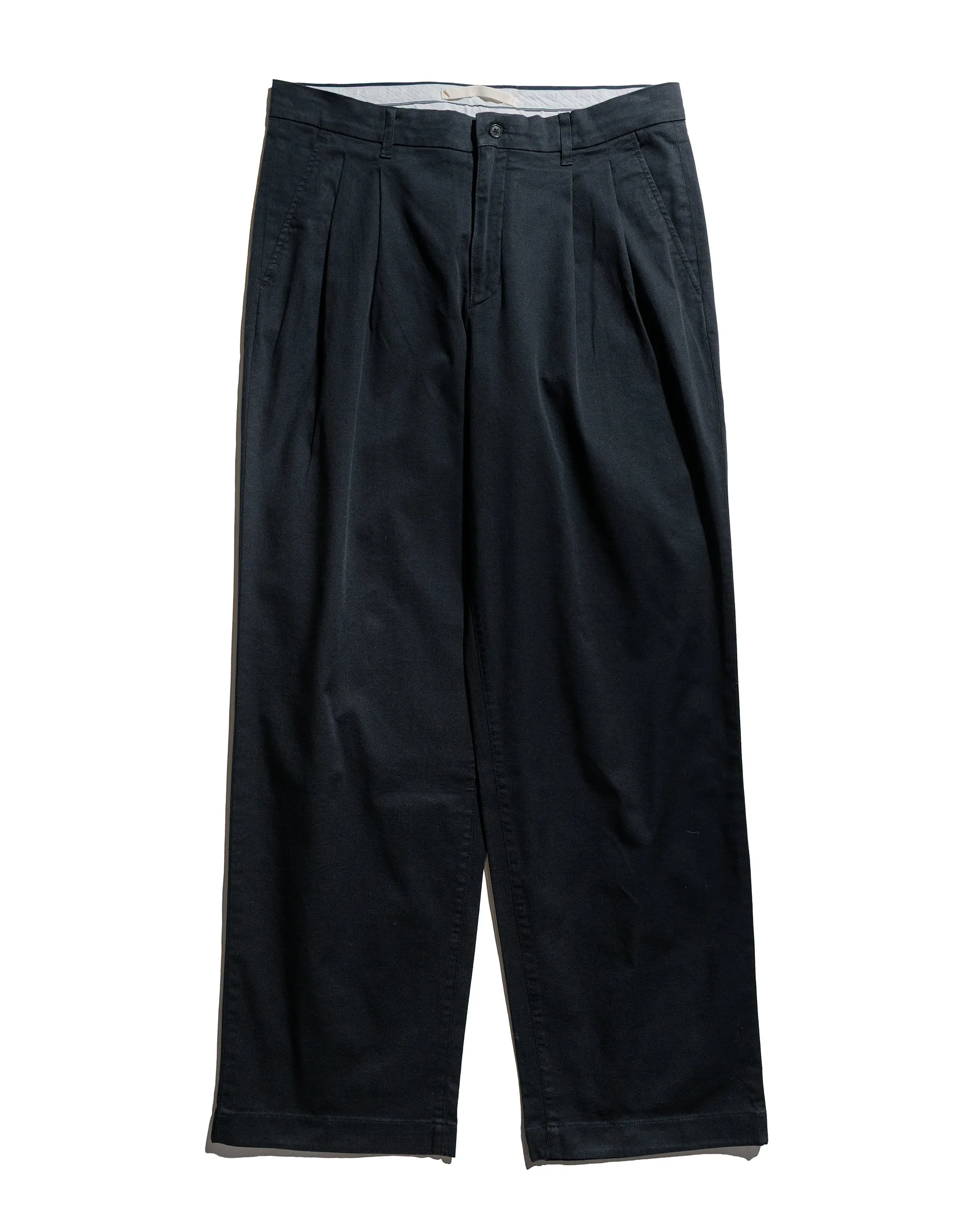 Norse Projects Benn Relaxed Twill Pleated Trouser Black Anti-Parallel Universe Circular