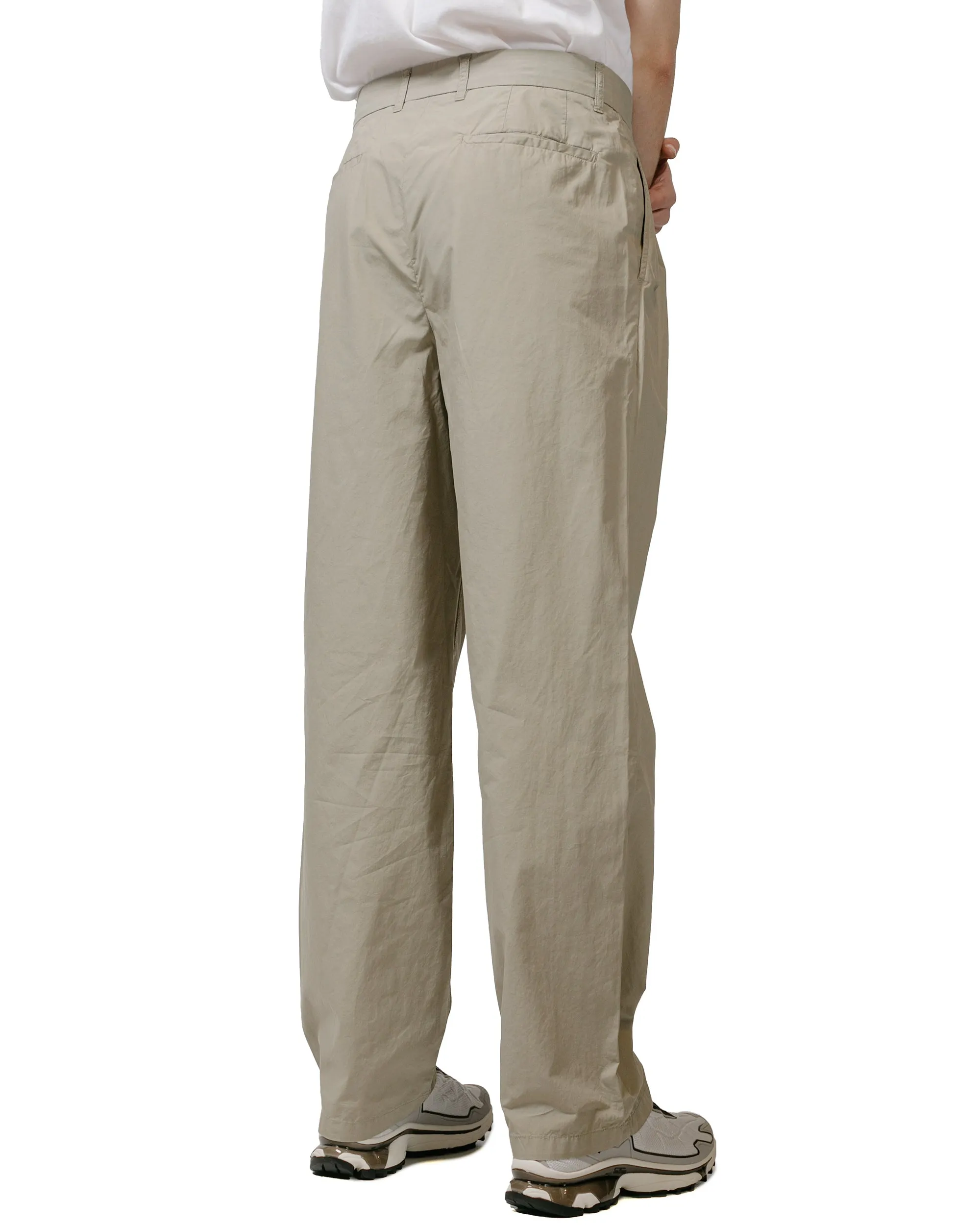 Smooth Surface Stretchable-Fabric Norse Projects Benn Relaxed Typewriter Pleated Trouser Clay