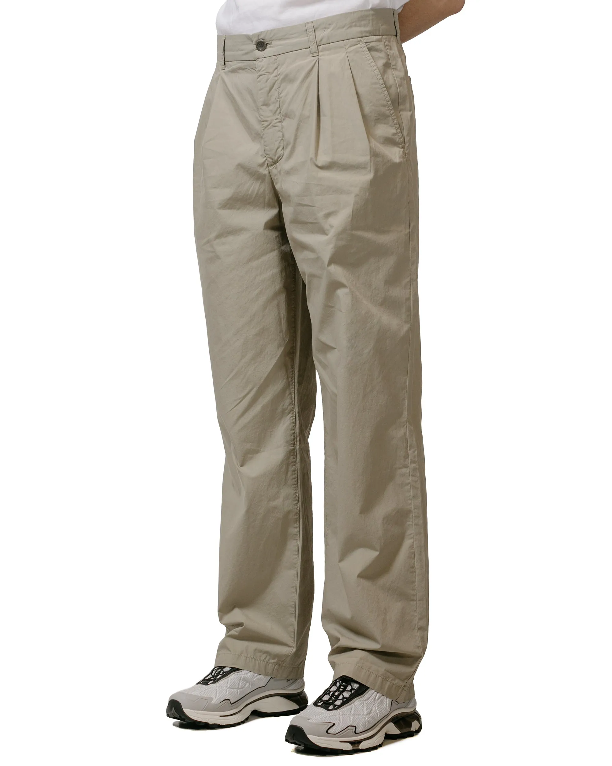 Norse Projects Benn Relaxed Typewriter Pleated Trouser Clay Semi - Formal Precision
