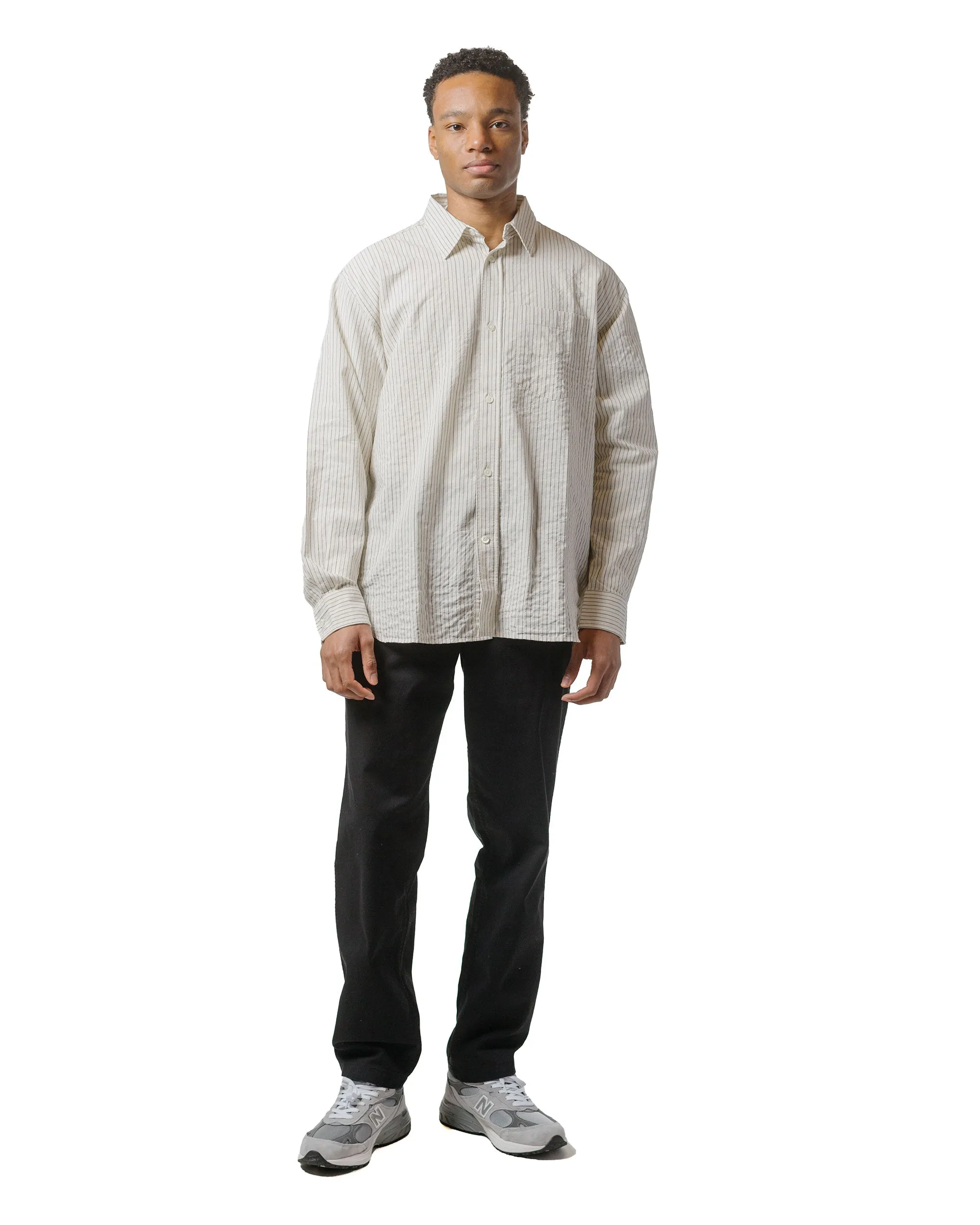 With Light Feature Comfortable Canvas Blend Norse Projects Ezra Light Stretch Black