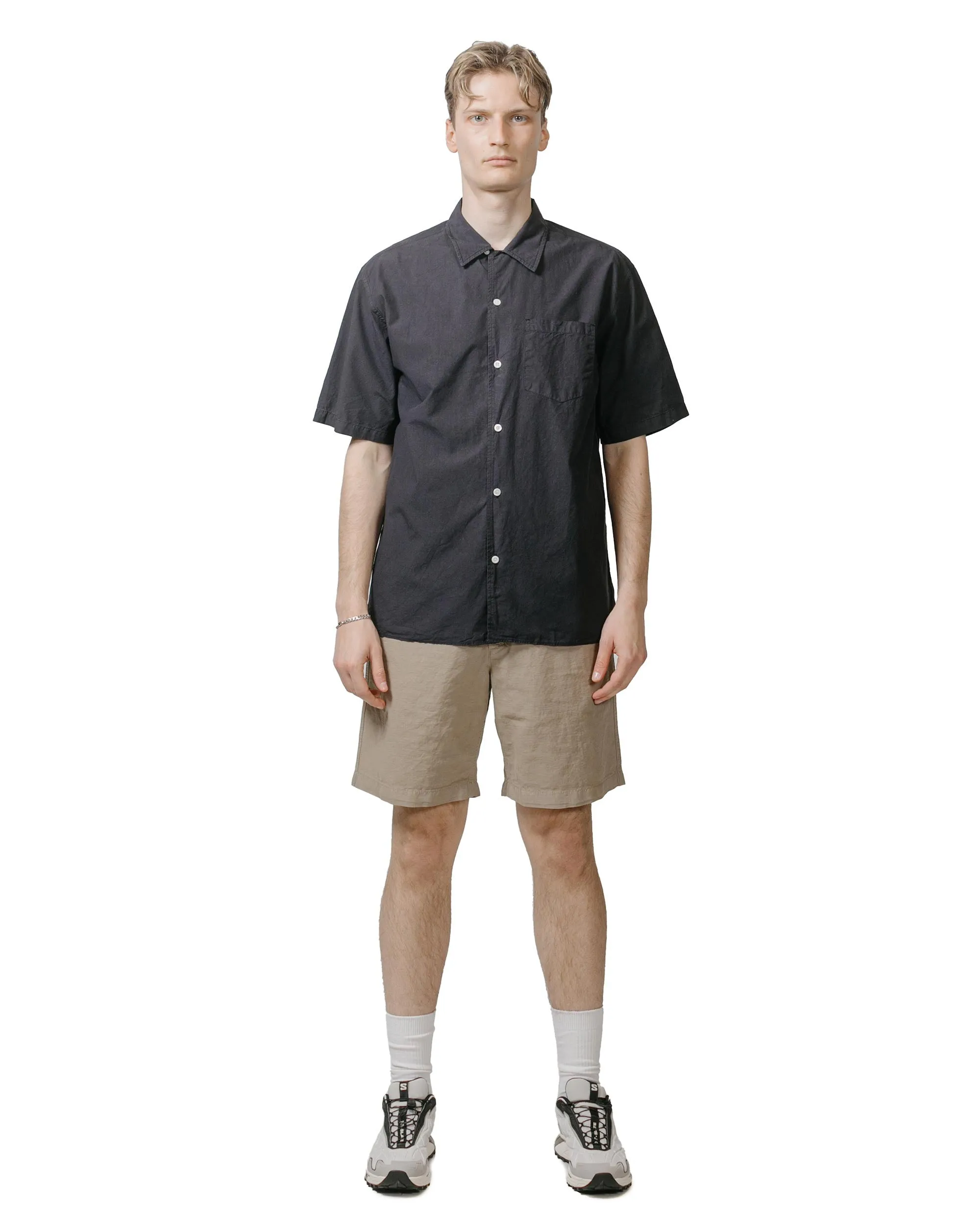 Norse Projects Ezra Relaxed Cotton Linen Short Clay Laser-Cut Details Polyfill Organizer