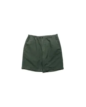 Norse Projects Ezra Relaxed Cotton Linen Short Spruce Green Comfortable Dance Slides