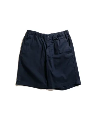Norse Projects Ezra Stretch Twill Shorts Dark Navy Shine Finish