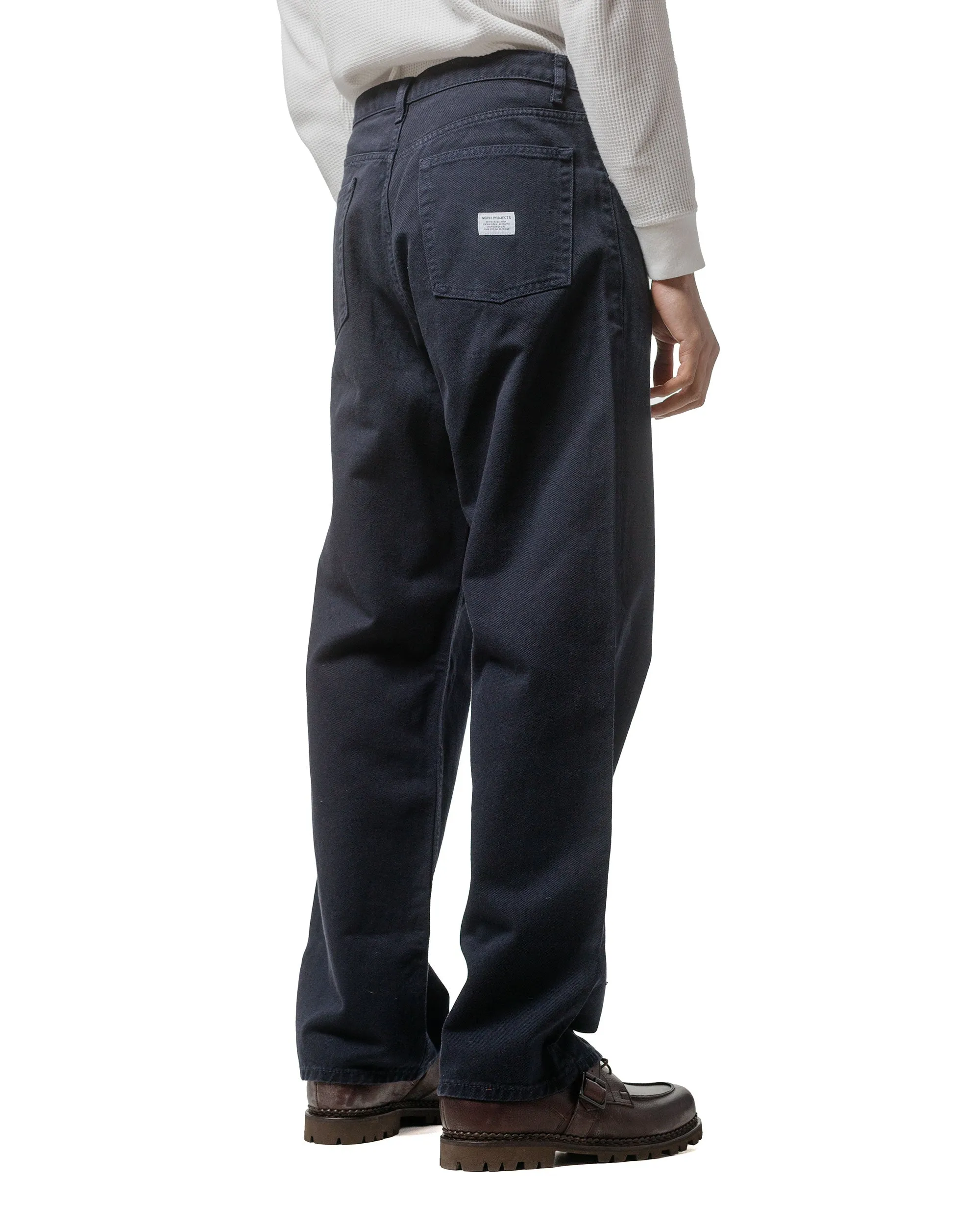 Thermal - Regulating Norse Projects Mogens Relaxed 5 Pocket Heavy Twill Dark Navy