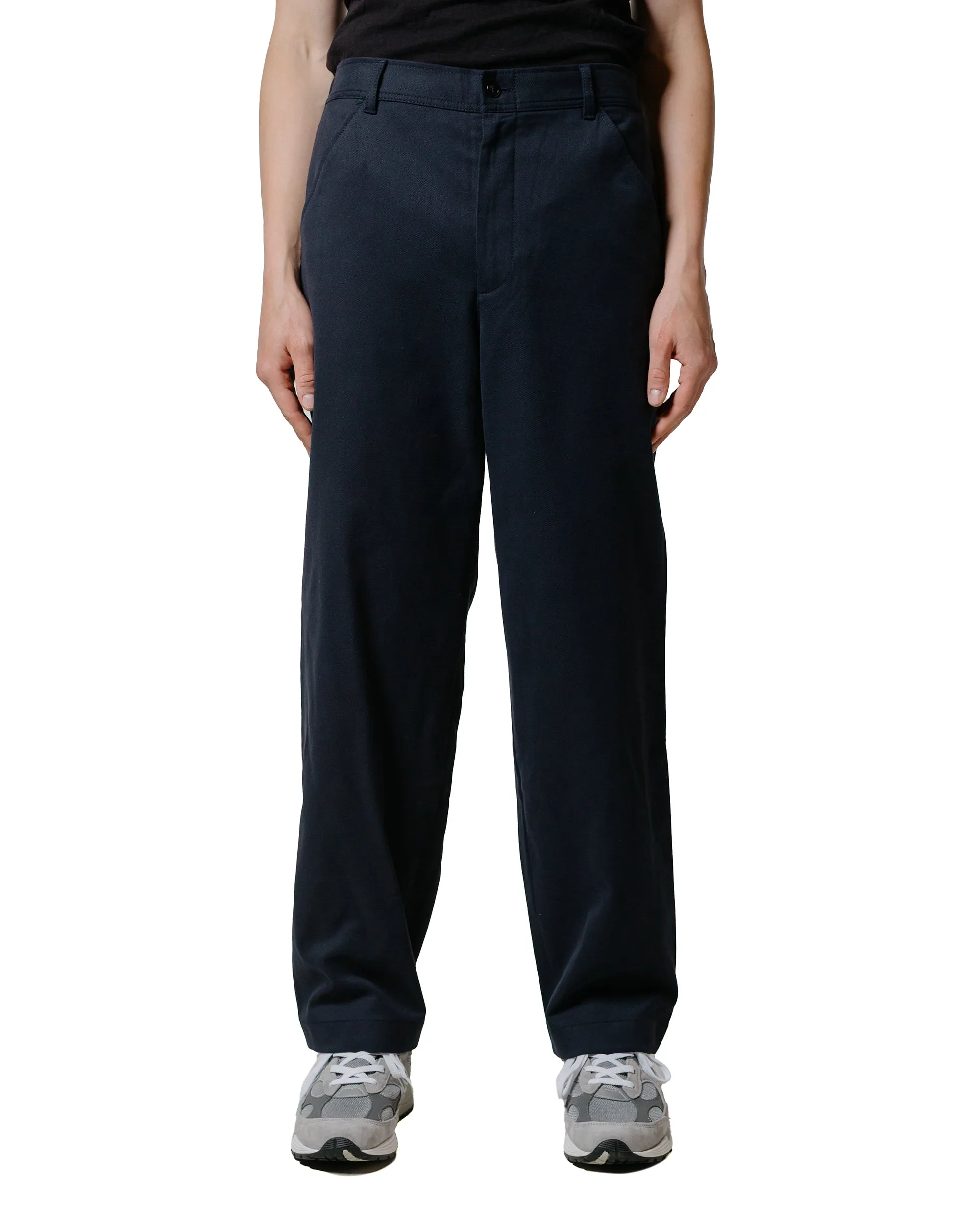 Functional Sleeve Embroidery Socks Norse Projects Ragnar Cotton Wool Twill Trouser Dark Navy