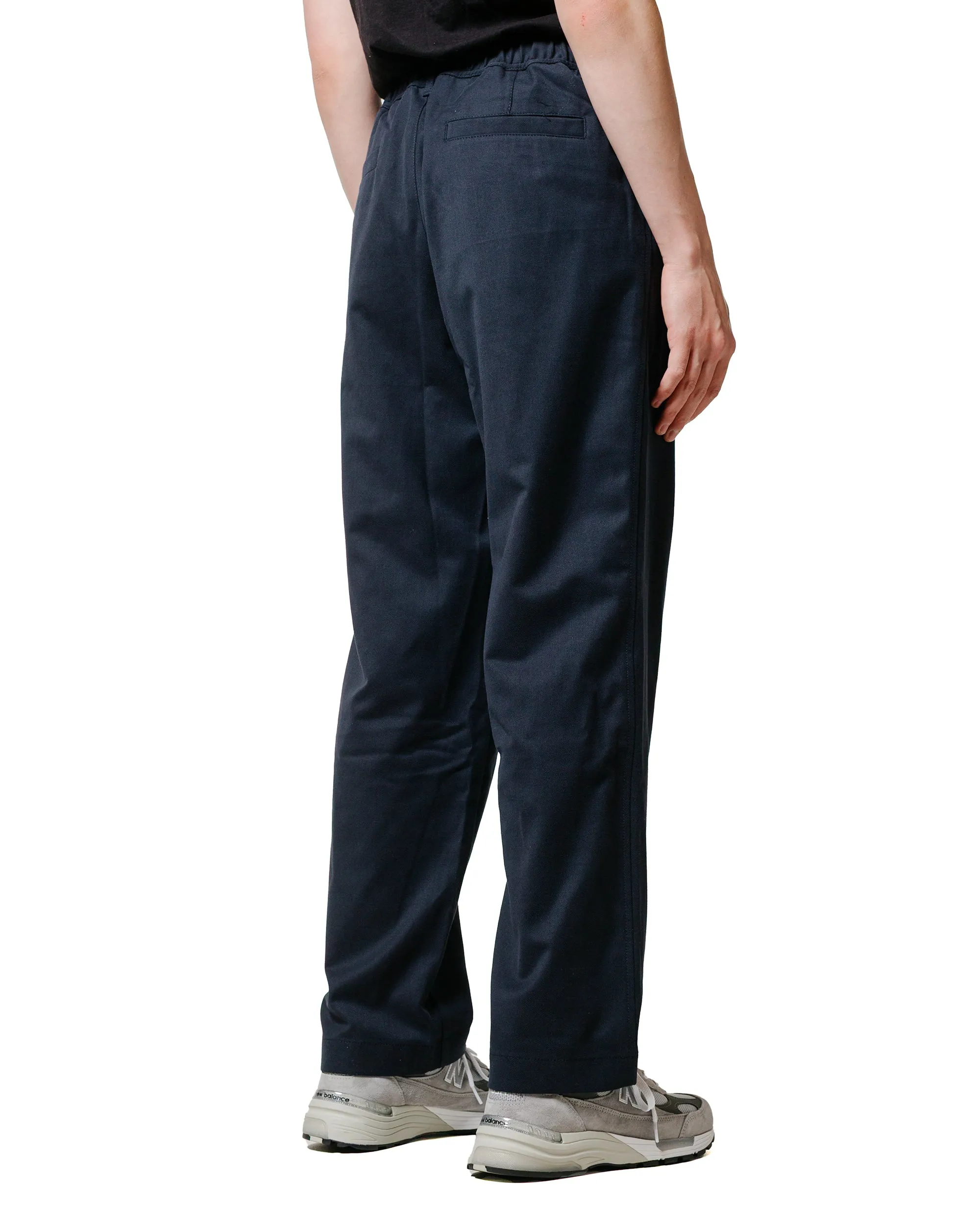 Norse Projects Ragnar Cotton Wool Twill Trouser Dark Navy Comfortable Elastic Rib Edge Ribbing