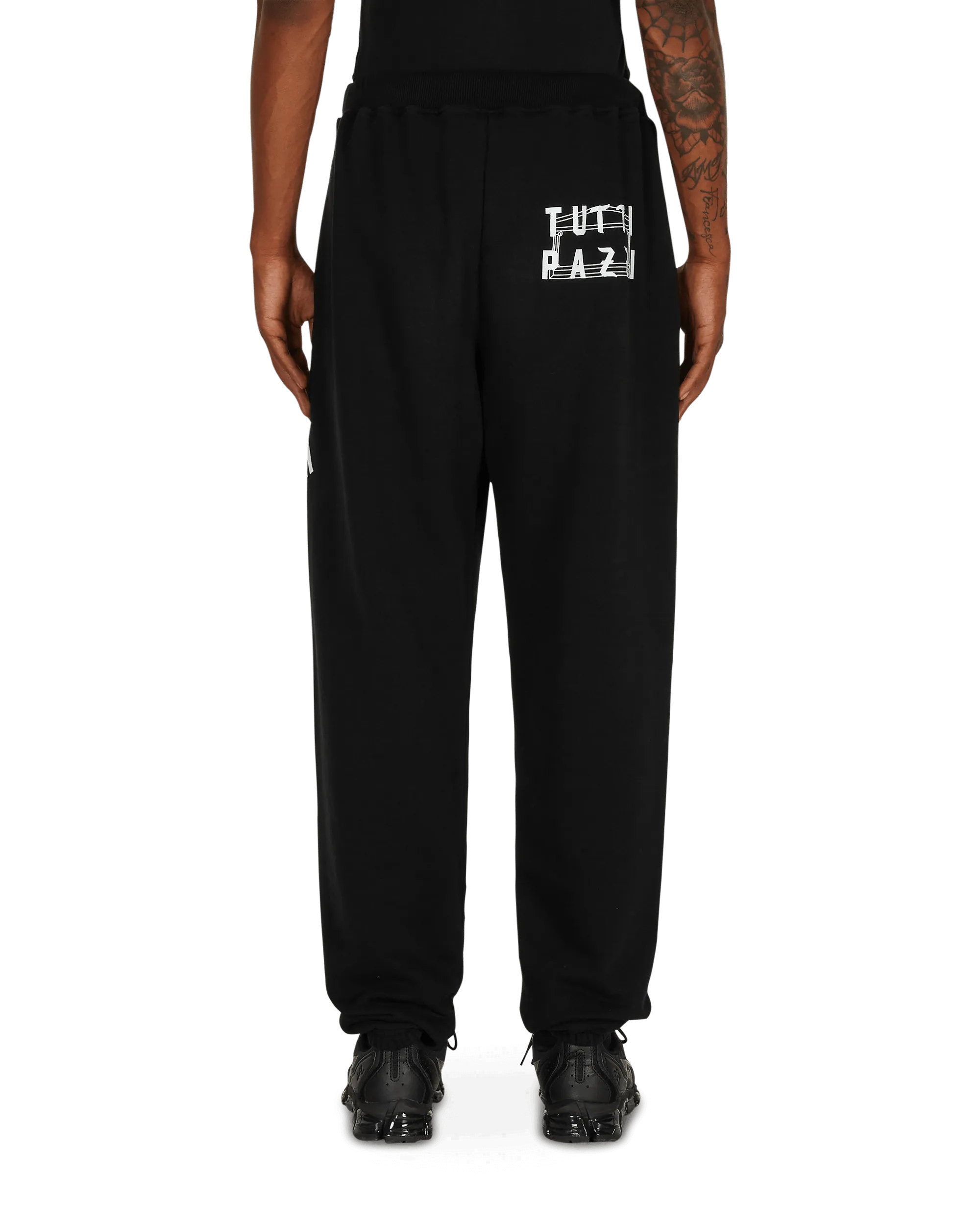 Standing Embroidered Designness Nts Tutti Pazzi Sweatpants Black