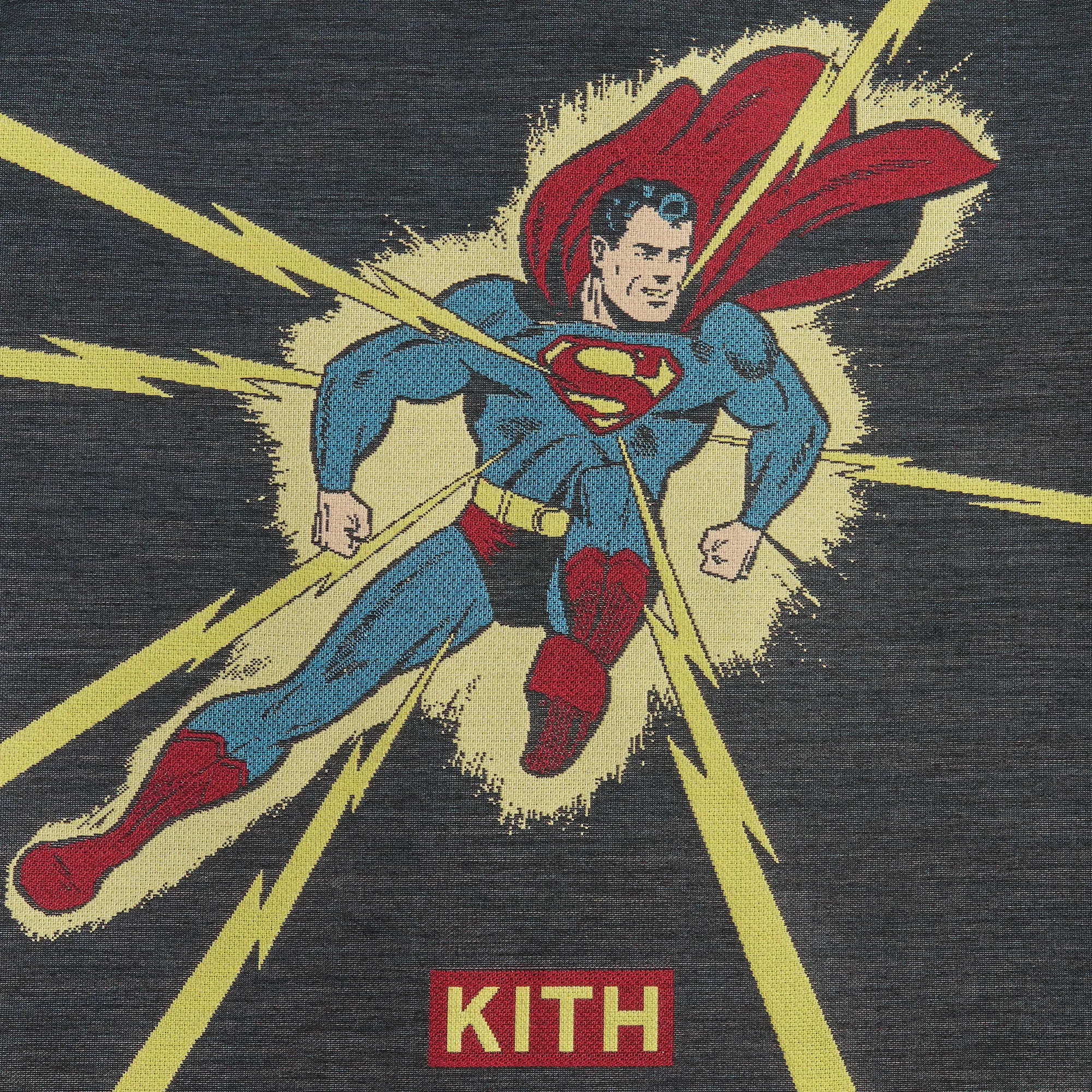 Anti-Alien Hybridization Superman | Kith Lightning Tapestry Jacket - Black