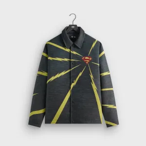 Superman | Kith Lightning Tapestry Jacket - Black Domain Anti Pilling