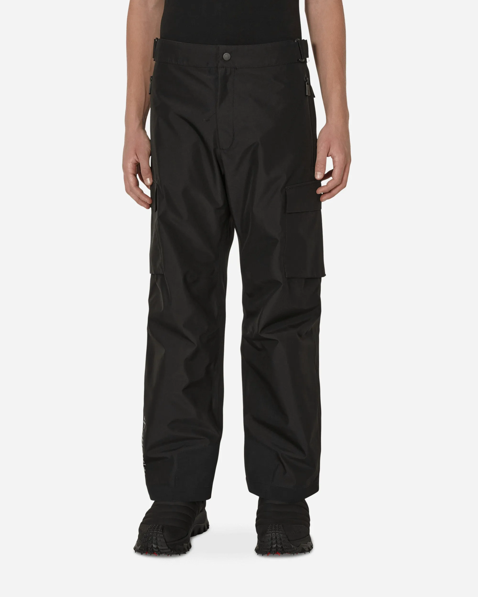 Nylon Ski Trousers Black Ventilated Back