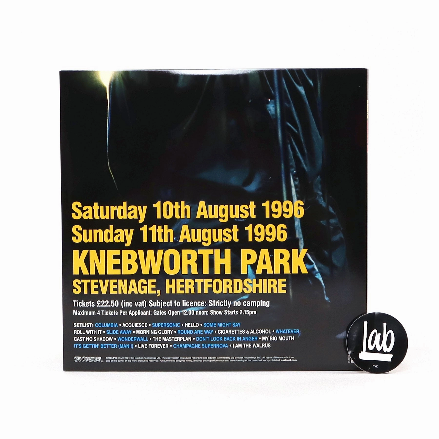 Oasis: Knebworth 1996 (180g) Vinyl 3LP