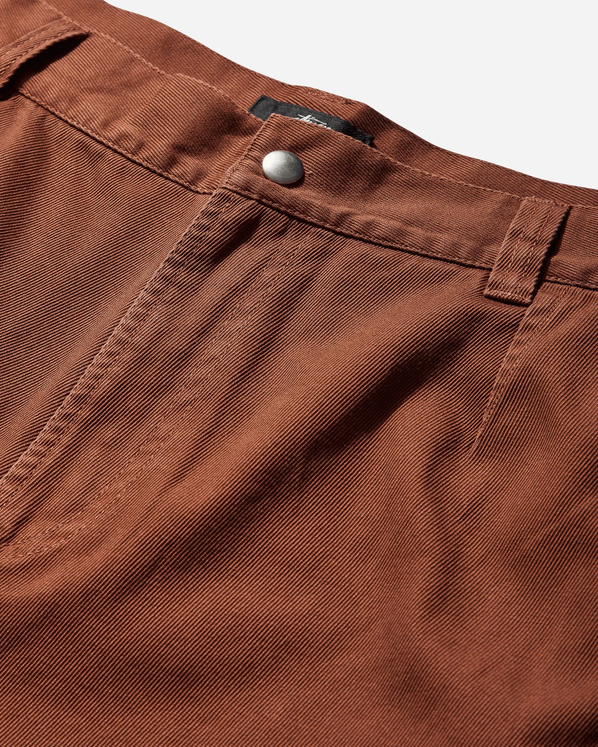 Brand Embossed Lamination Men'S Workgear Twill Trousers Caramel