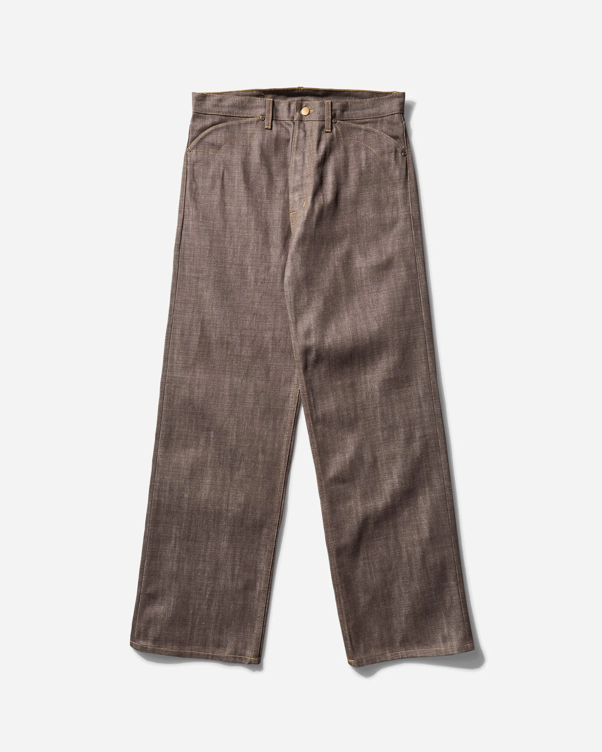 Goggles Men'S Type 00 14.5Oz Selvedge Denim Pants Brown
