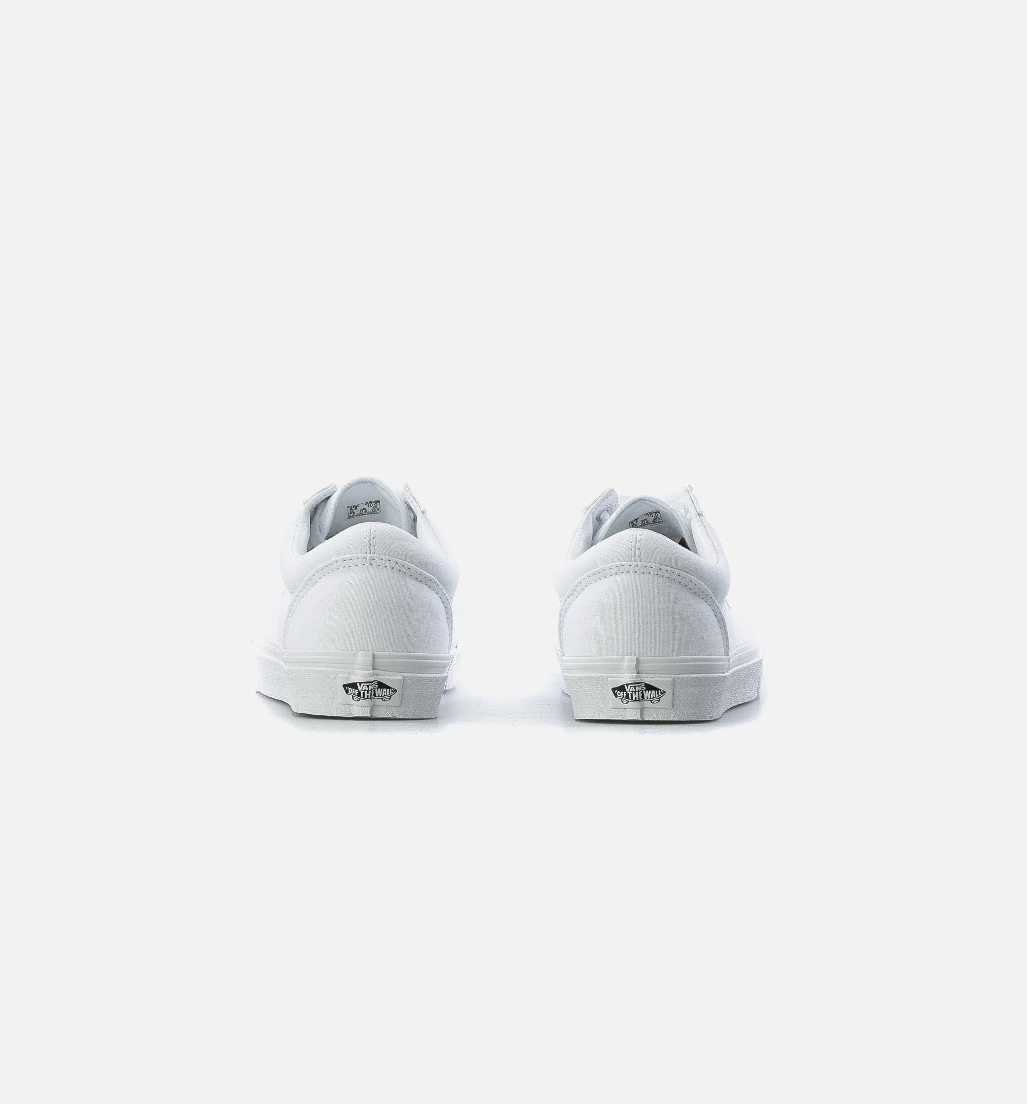 Old Skool Mens Lifestyle Shoe - White/White Foldable Design